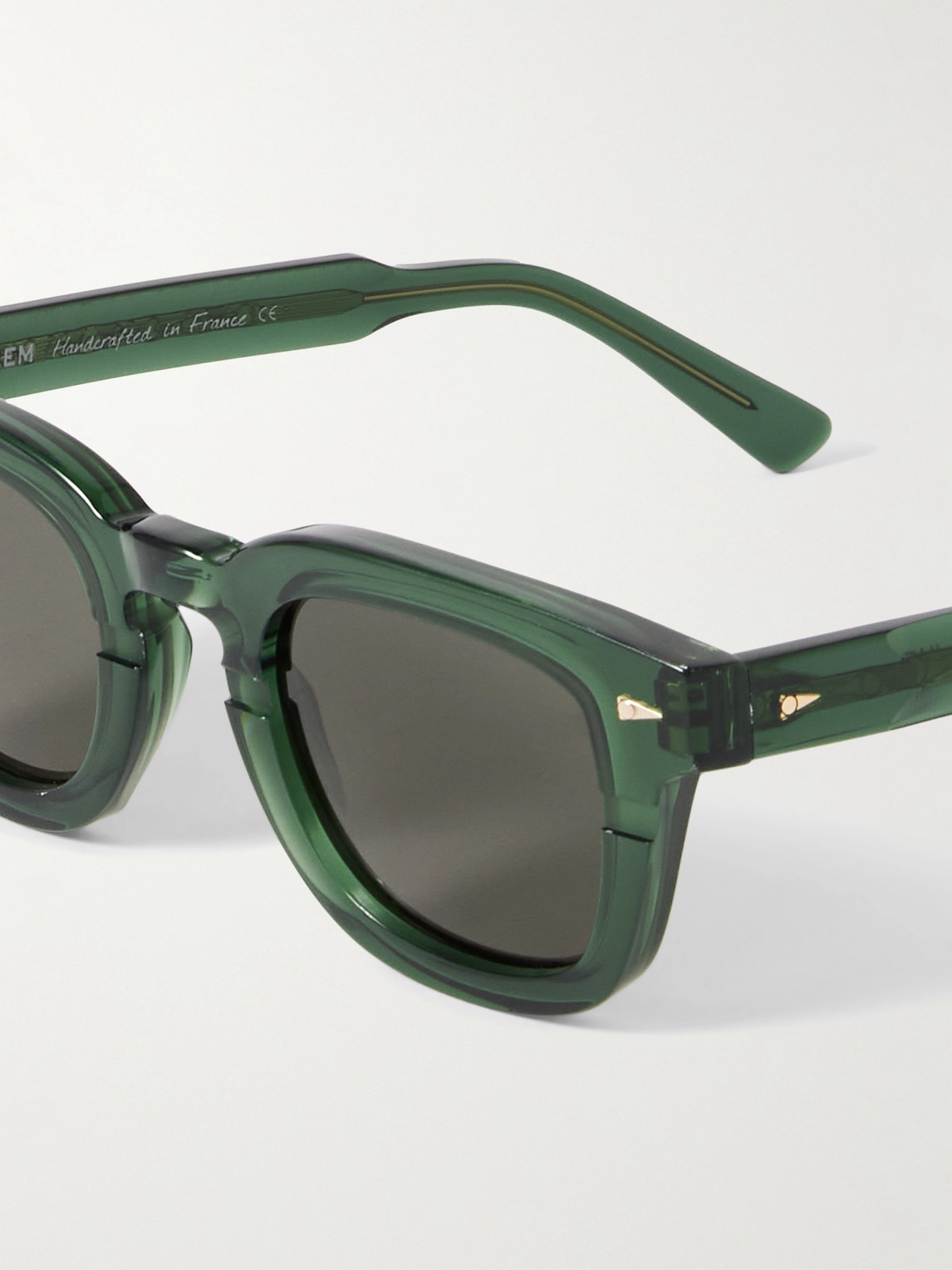  Ahlem - Champ De Mars Square-frame Acetate Sunglasses - Men - Green 