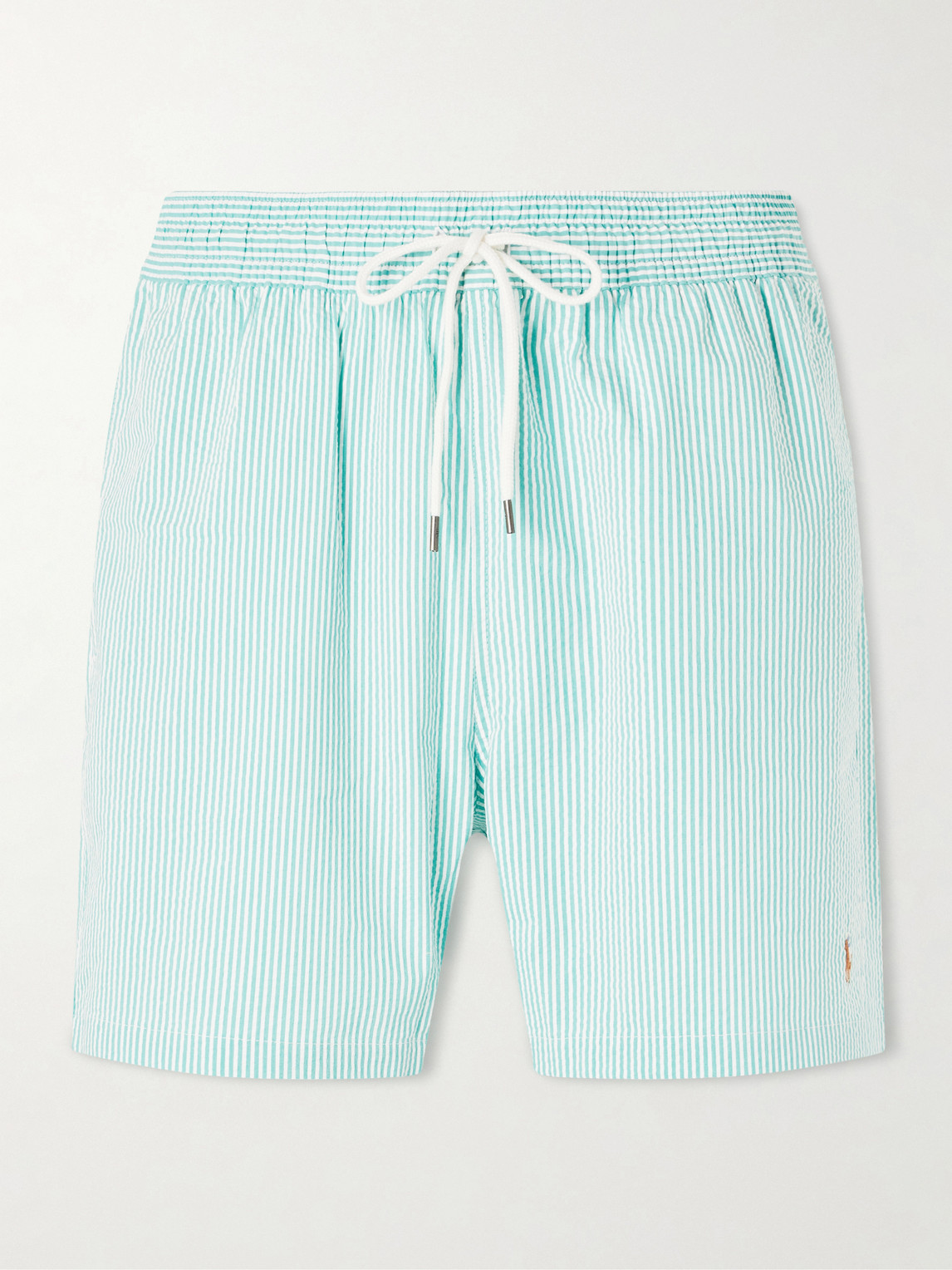 Polo Ralph Lauren Traveler traight-Leg Mid-Length triped Cotton-Blend eersucker wim horts - Men