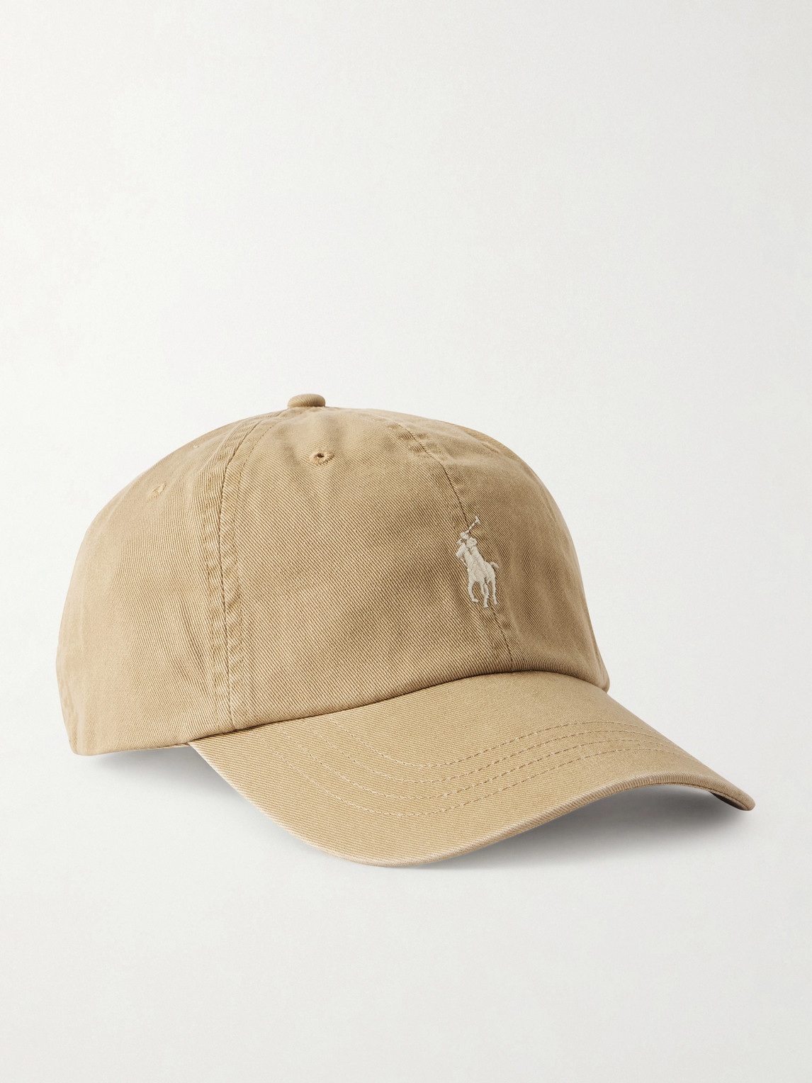 Polo Ralph Lauren Logo-embroidered Cotton-twill Baseball Cap In Neutral