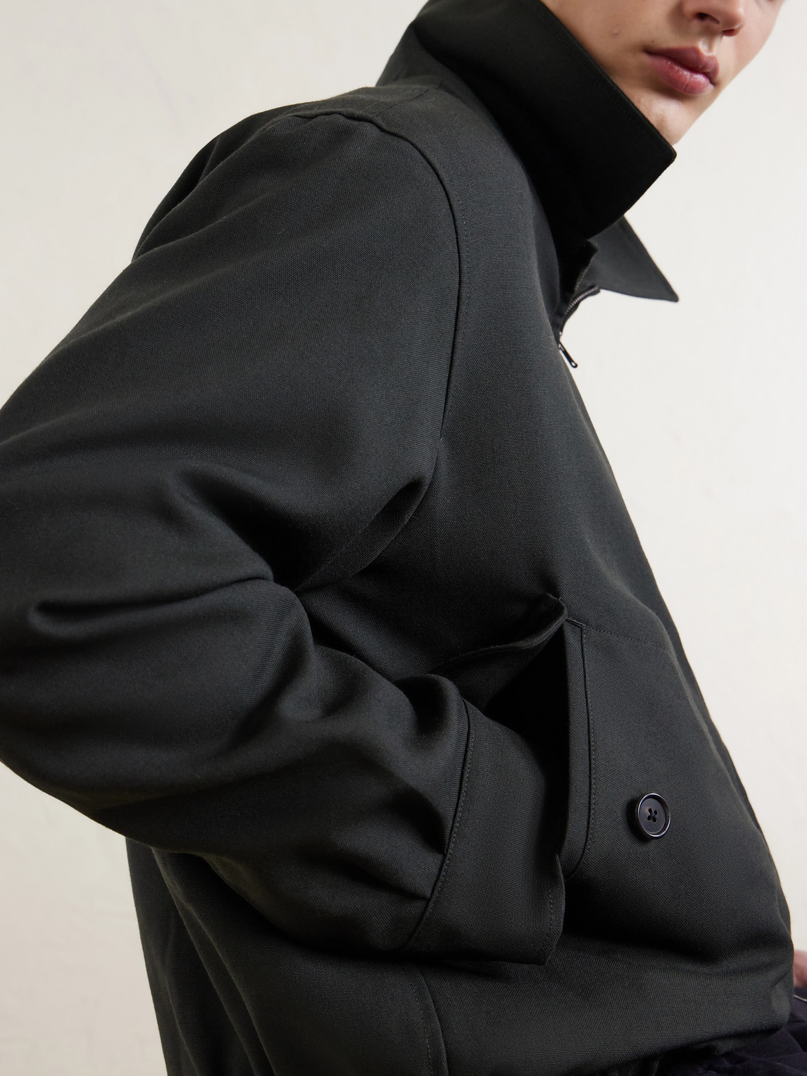 Virgin Wool Blouson Jacket