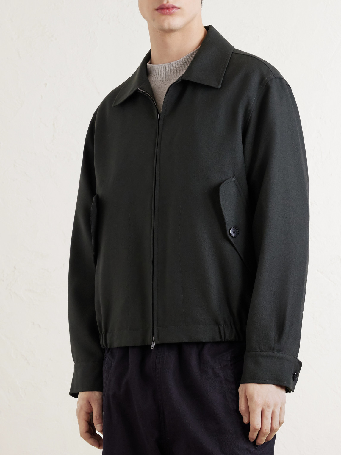 Margaret Howell - Virgin Wool Blouson Jacket - Men - Black - S 
