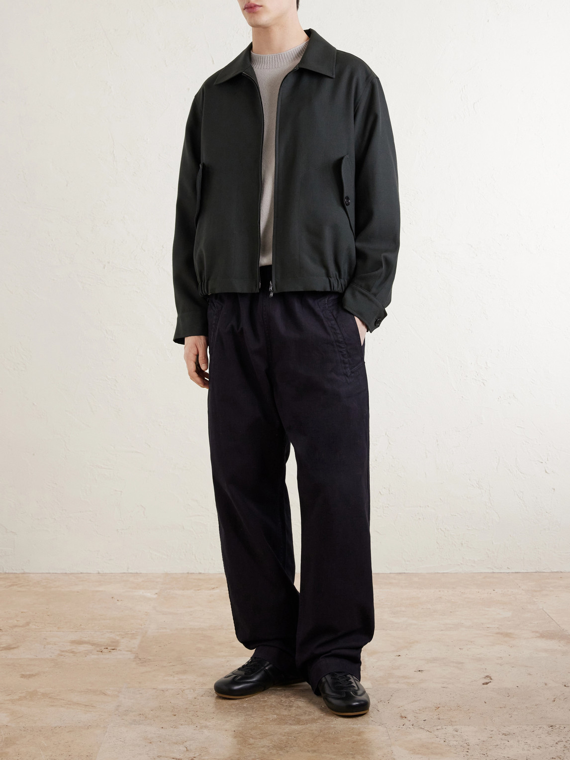 Virgin Wool Blouson Jacket