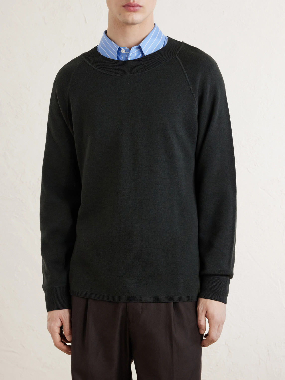  Margaret Howell - Mhl. Merino Wool Sweatshirt - Men - Black - S 