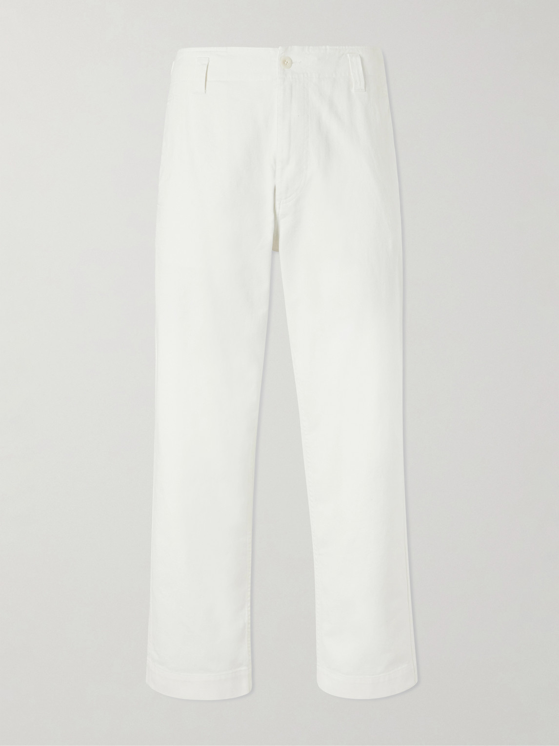 Margaret Howell Mhl. Naval Straight-leg Cotton-drill Trousers In Neutral