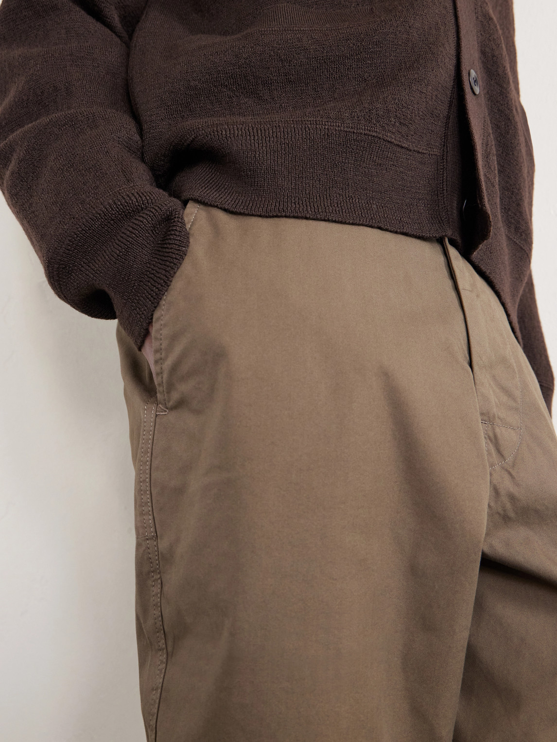 Tapered Cotton-Blend Canvas Trousers