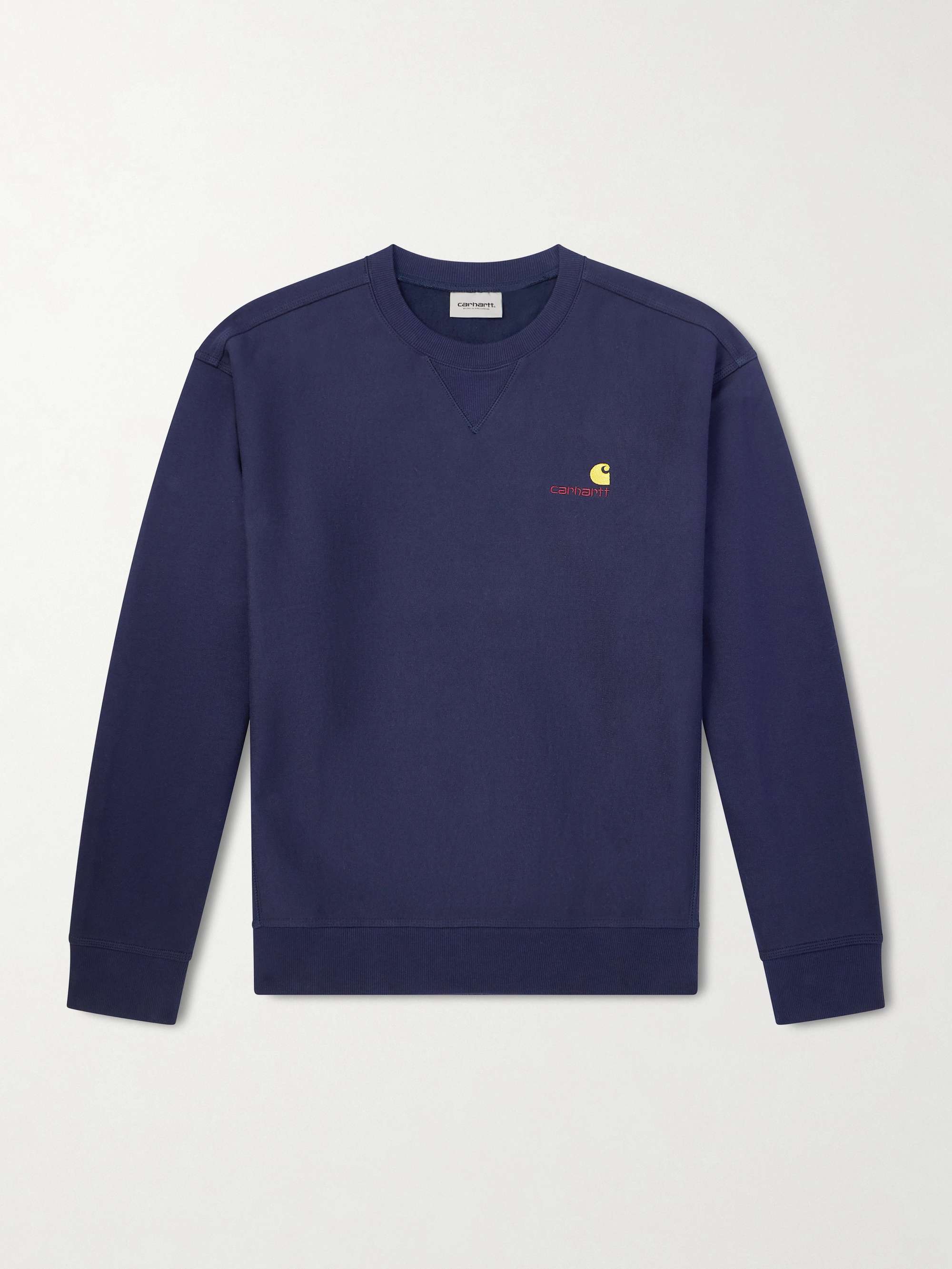 CARHARTT WIP Logo-Embroidered Cotton-Blend Jersey Sweatshirt