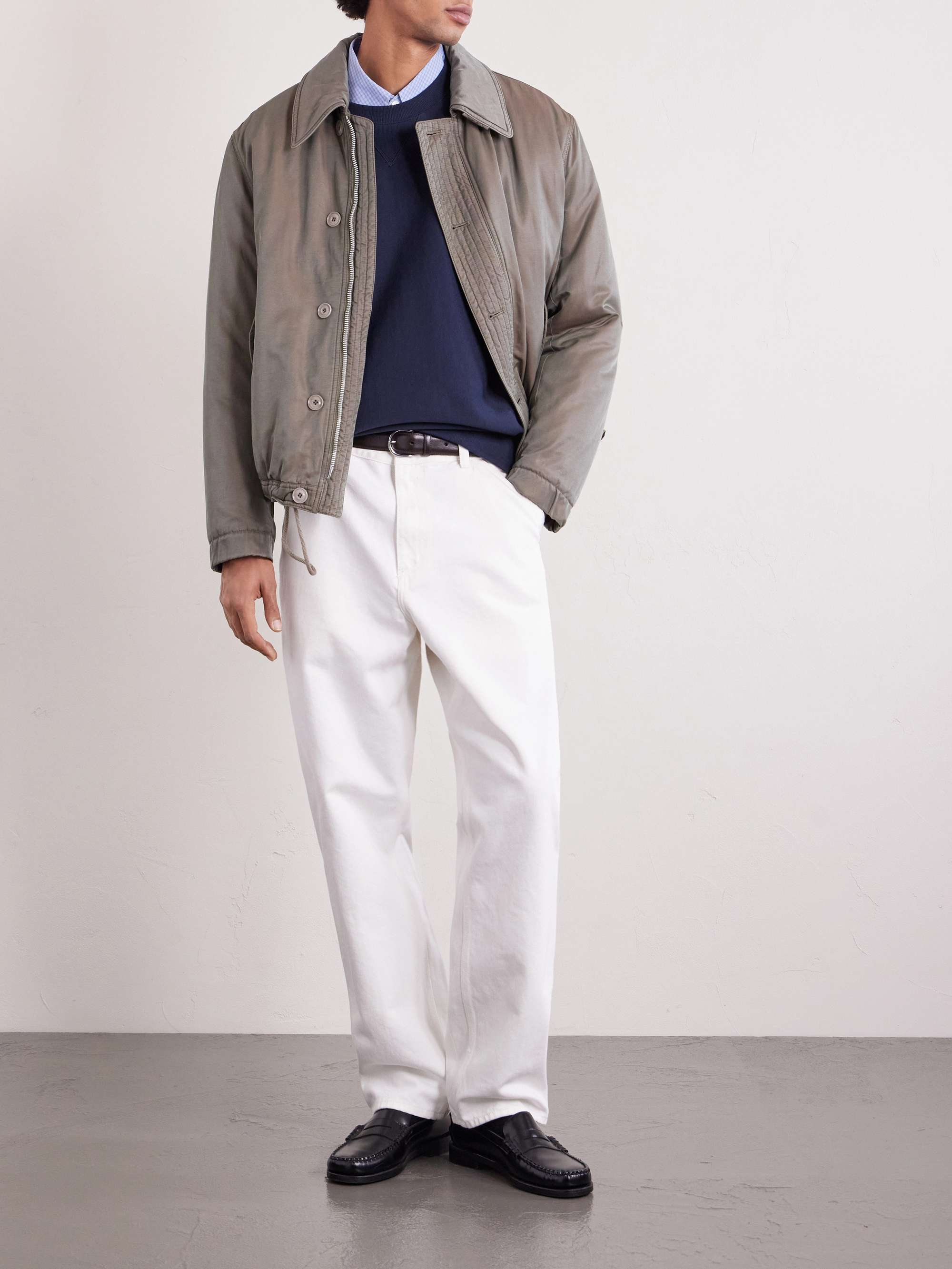 CARHARTT WIP Logo-Embroidered Cotton-Blend Jersey Sweatshirt