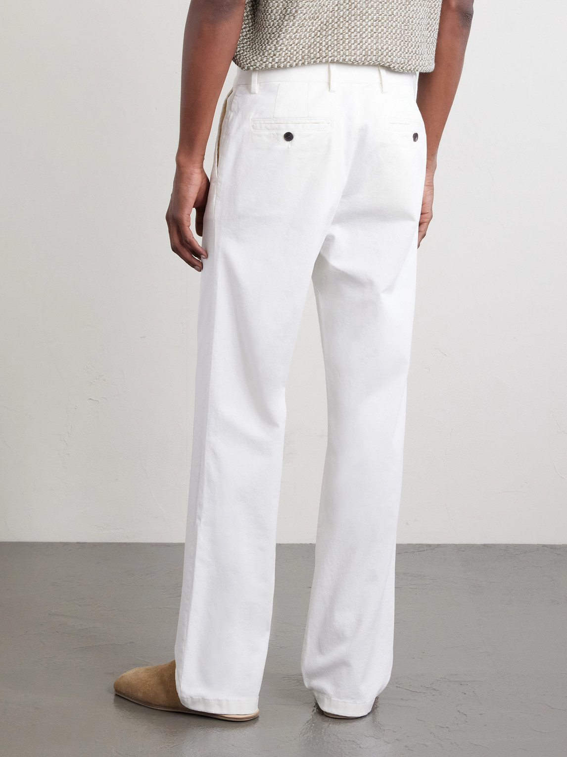 Mr P. - Straight-Leg Organic Cotton-Blend Chinos