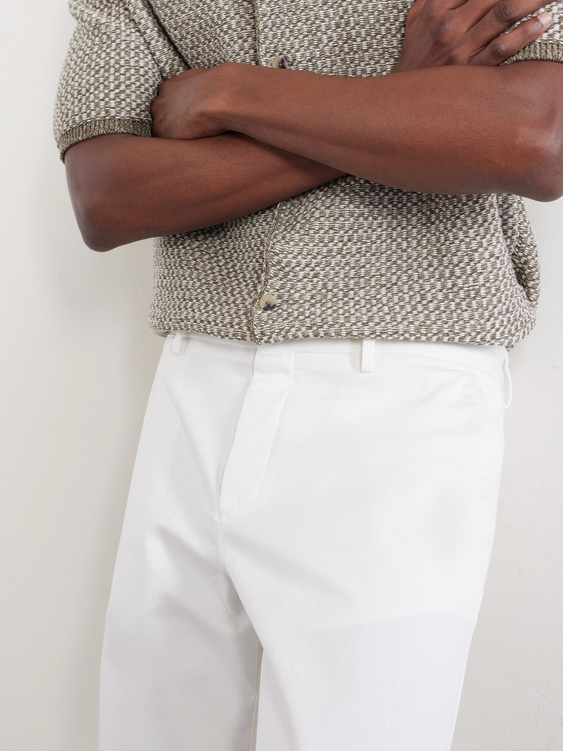 Mr P. - Straight-Leg Organic Cotton-Blend Chinos