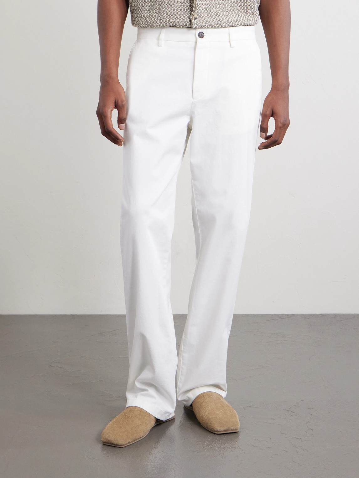 Mr P. - Straight-Leg Organic Cotton-Blend Chinos