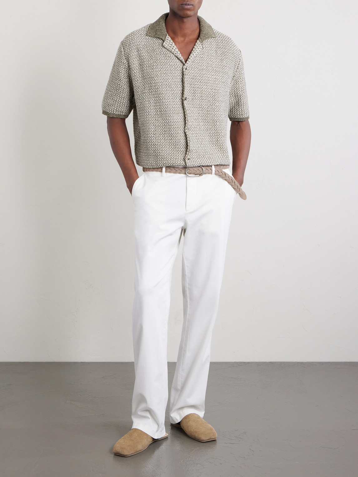 Mr P. - Straight-Leg Organic Cotton-Blend Chinos