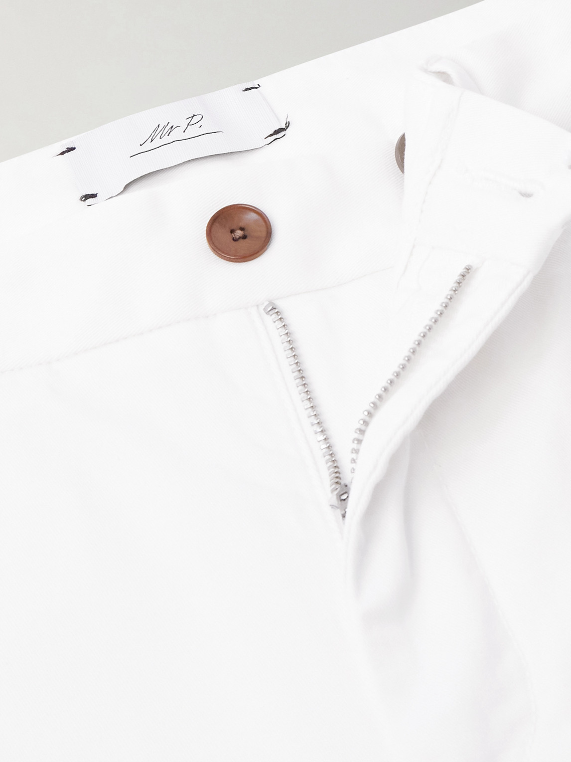 Mr P. - Samuel Straight-Leg Organic Cotton-Blend Twill Chinos