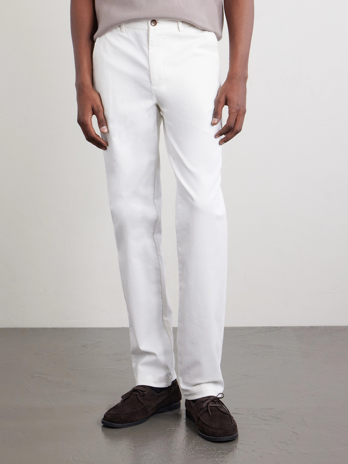 Mr P. - Samuel Straight-Leg Organic Cotton-Blend Twill Chinos