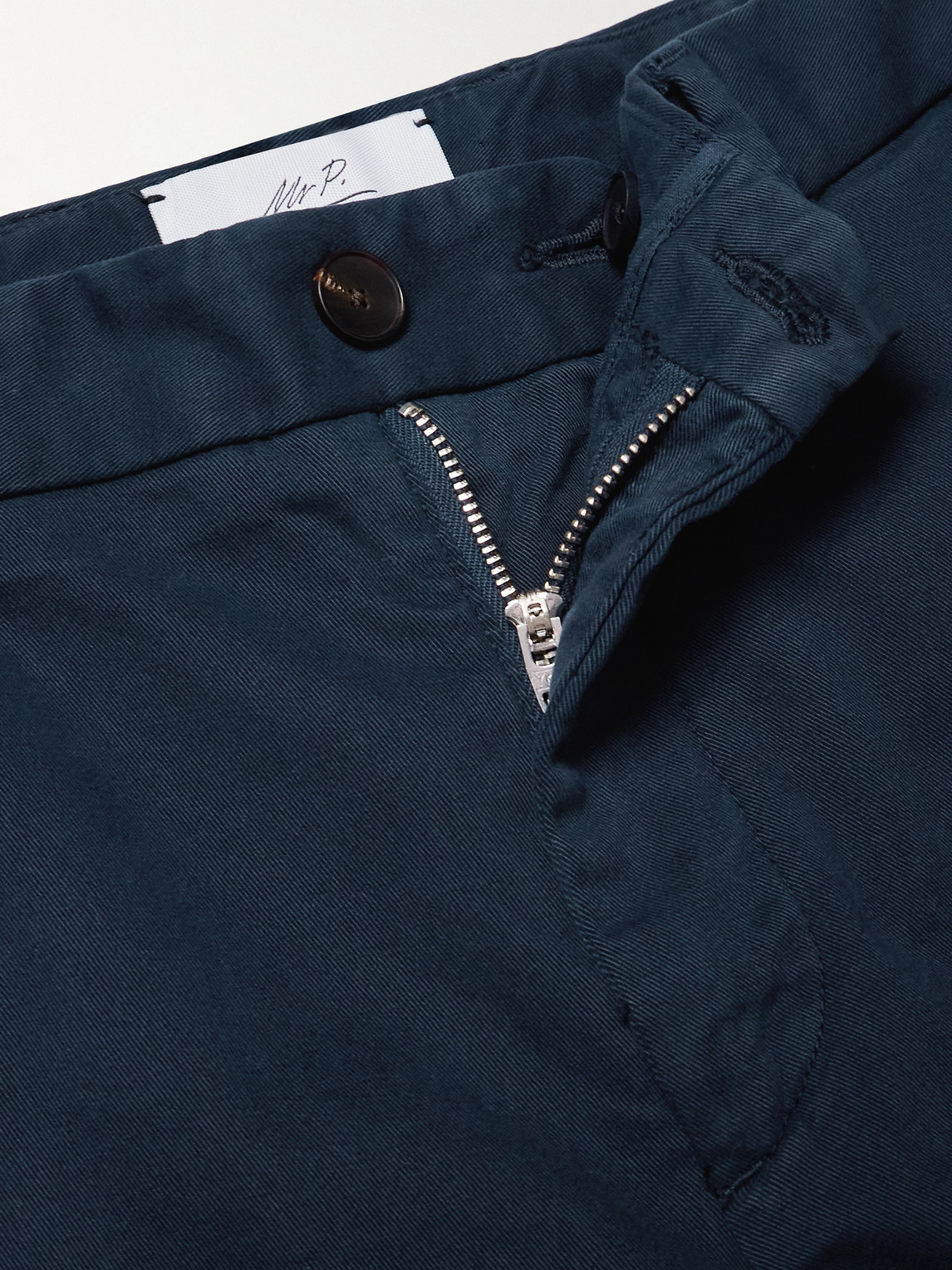 Mr P. - Straight-Leg Organic Cotton-Blend Chinos