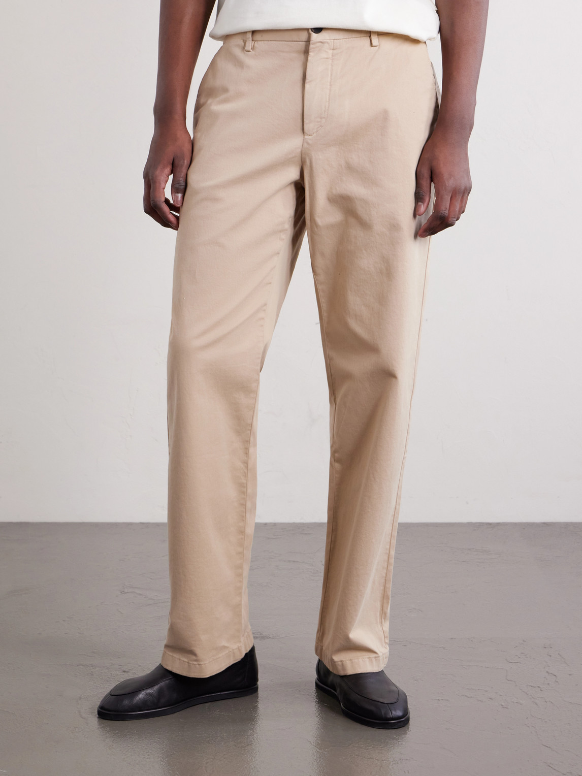 Mr P. - Straight-Leg Organic Cotton-Blend Chinos