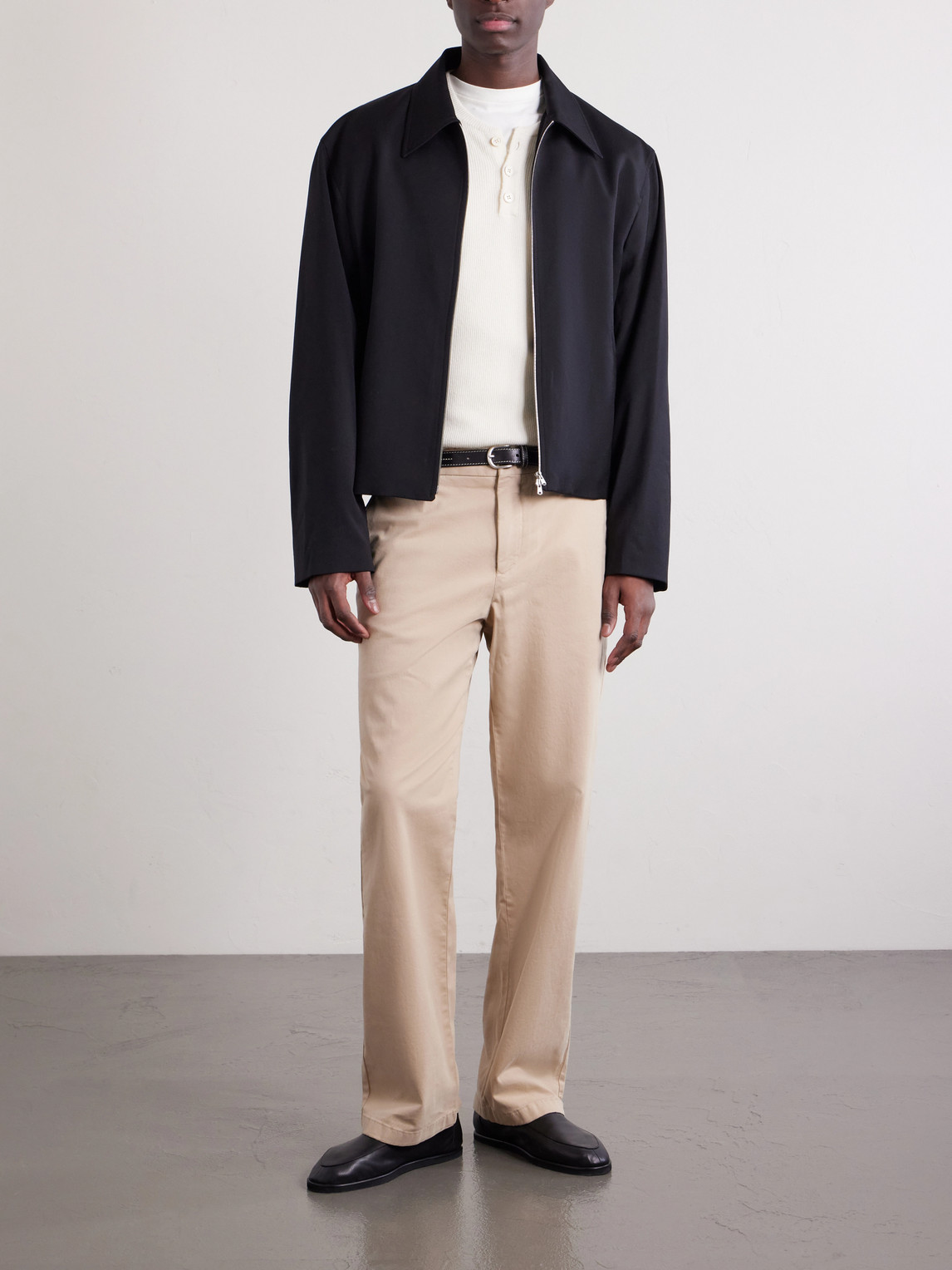 Mr P. - Straight-Leg Organic Cotton-Blend Chinos