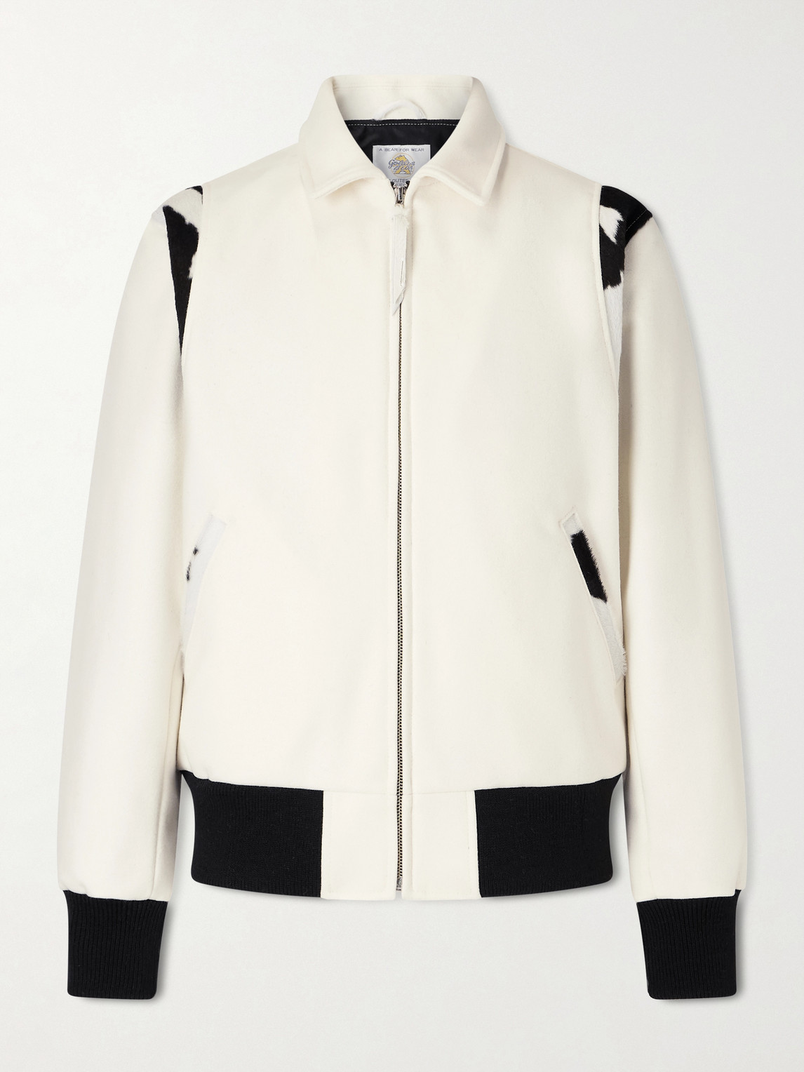 Golden Bear The Hayes Cow-Print Wool-Blend Varsity Jacket - Men