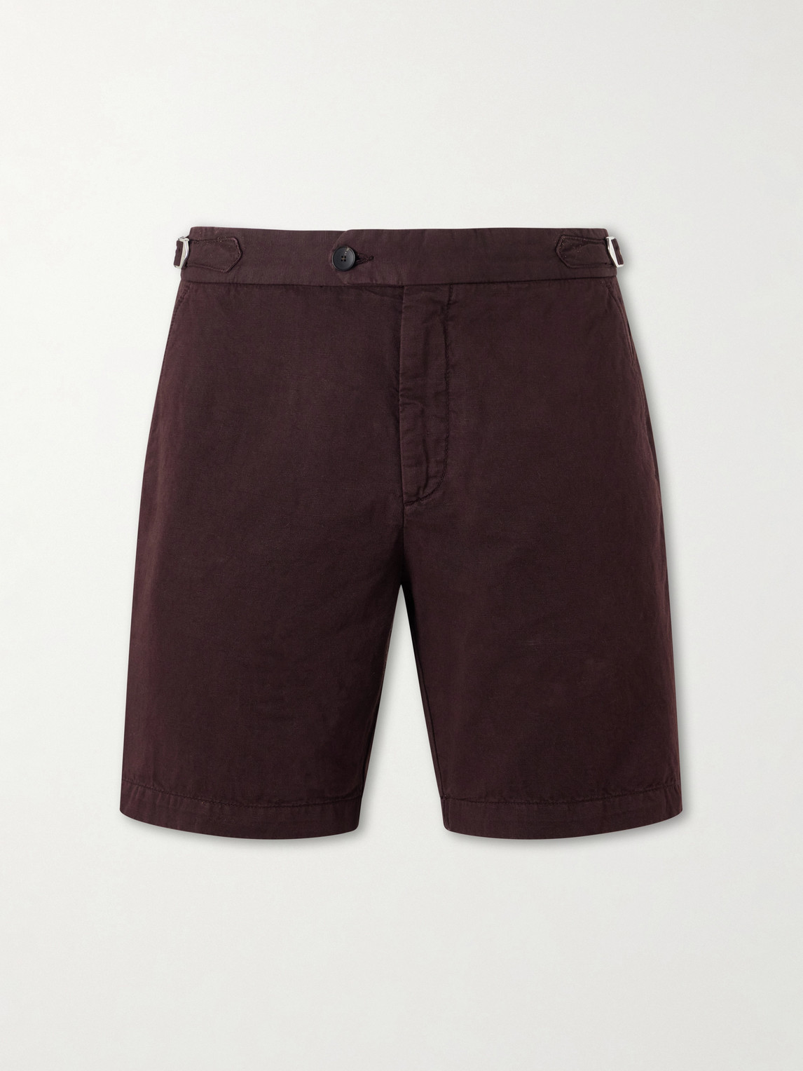 MR P. Straight-Leg Cotton And Linen-Blend Bermuda Shorts - Men