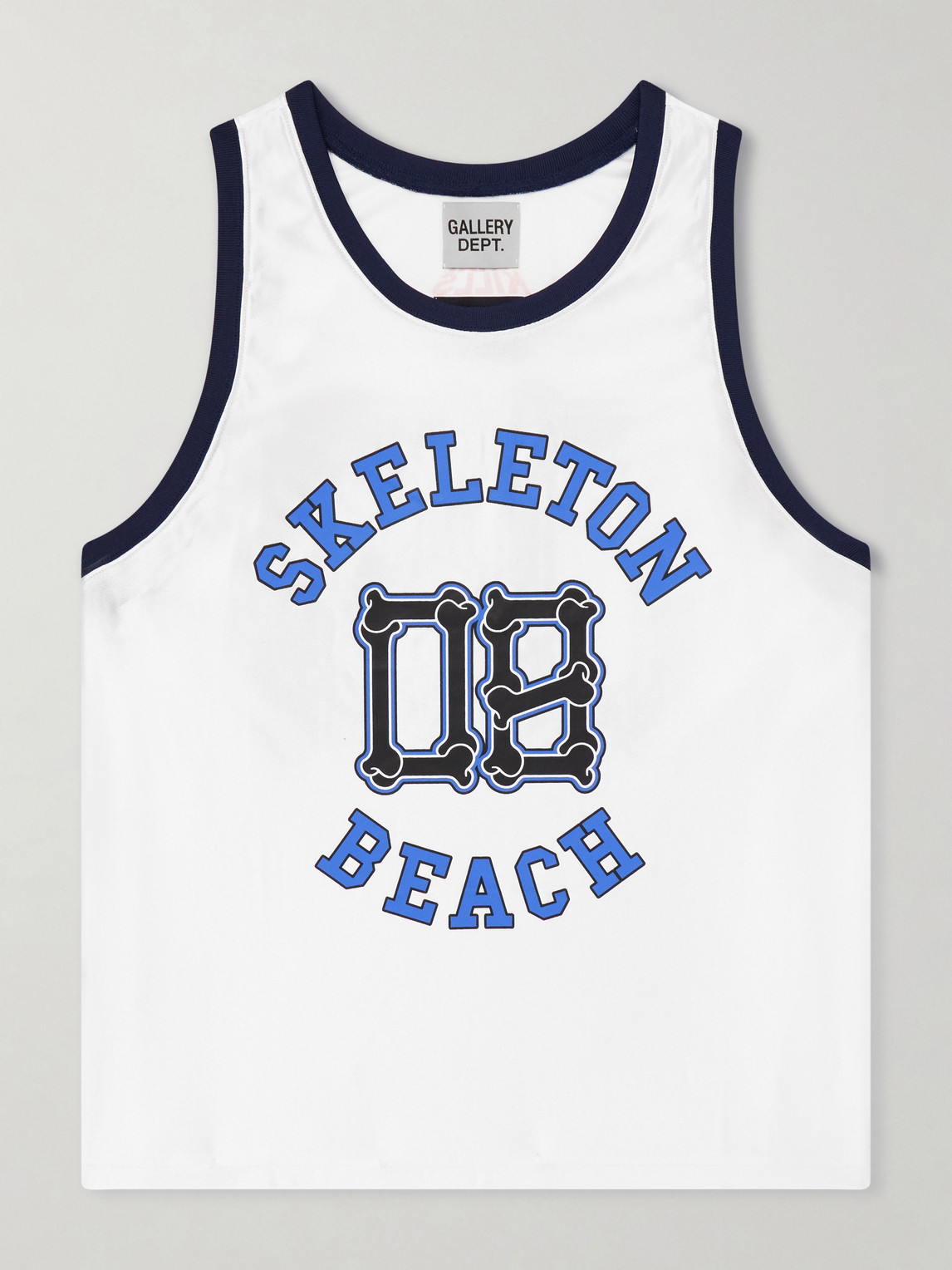 Gallery Dept. Skeleton Beach Printed Jersey Tank In White