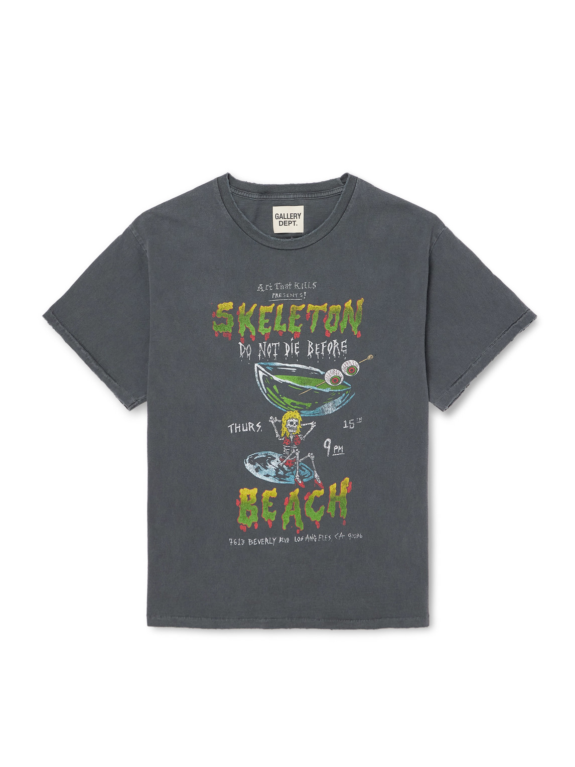 Gallery Dept. Don't Die Printed Distressed Cotton-Jersey T-Shirt - Men