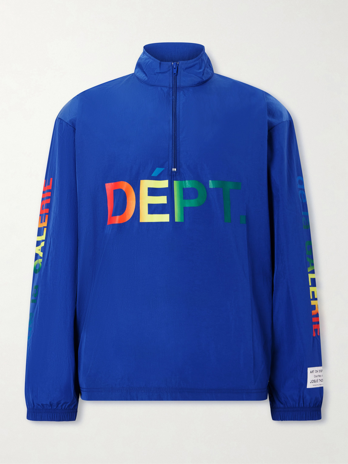 Gallery Dept. Wave Logo-Print hell Half-Zip Jacket - Men