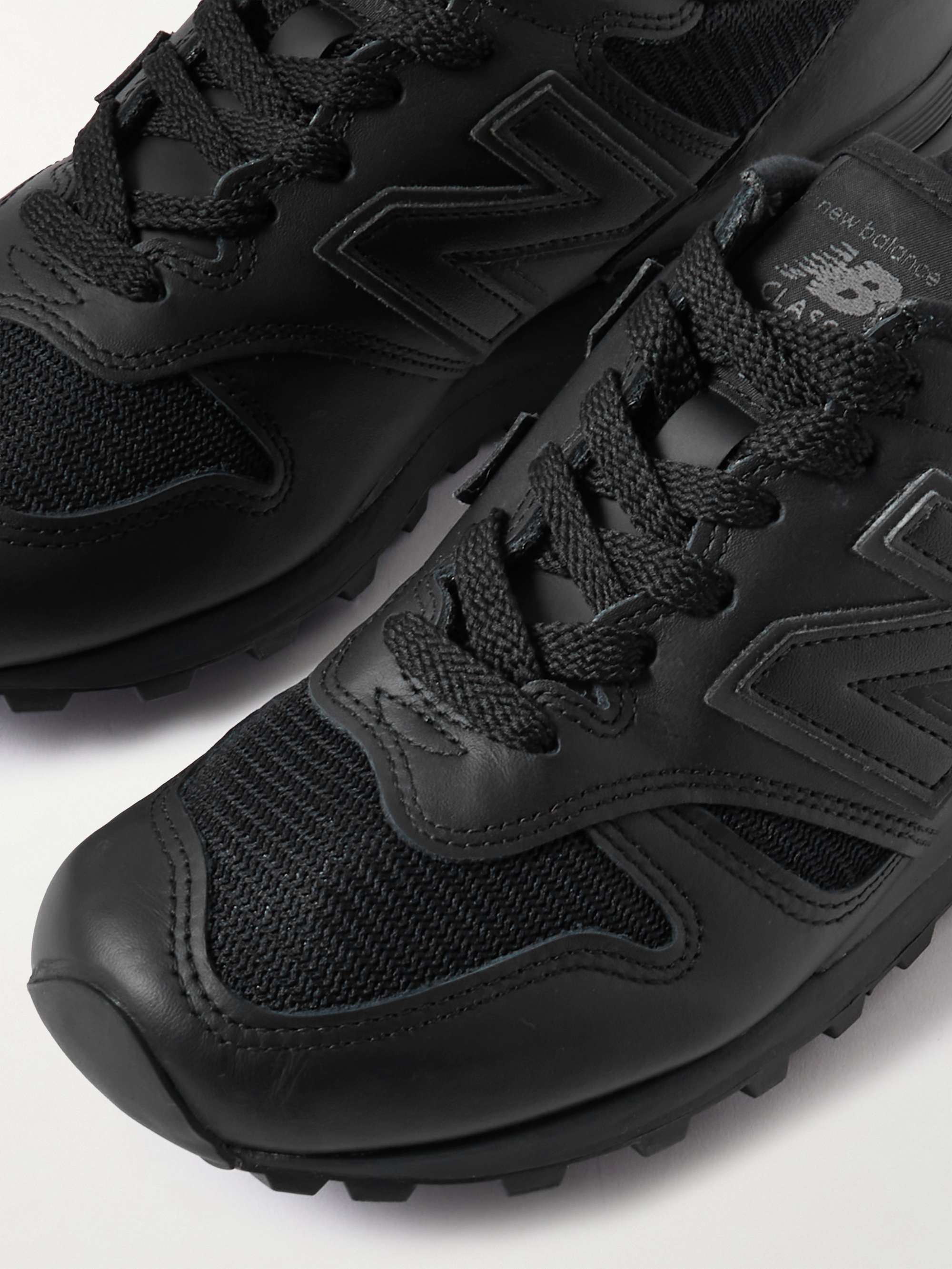 NEW BALANCE + WTAPS 1300 Leather-Trimmed Mesh Sneakers for Men 