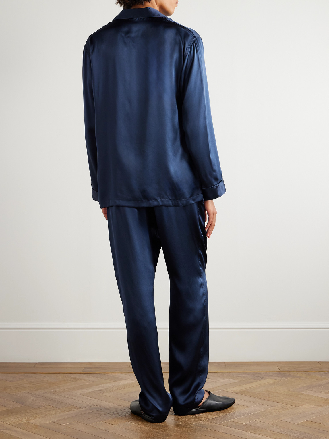  Rubinacci - Silk-satin Pyjama Set - Men - Blue - S 