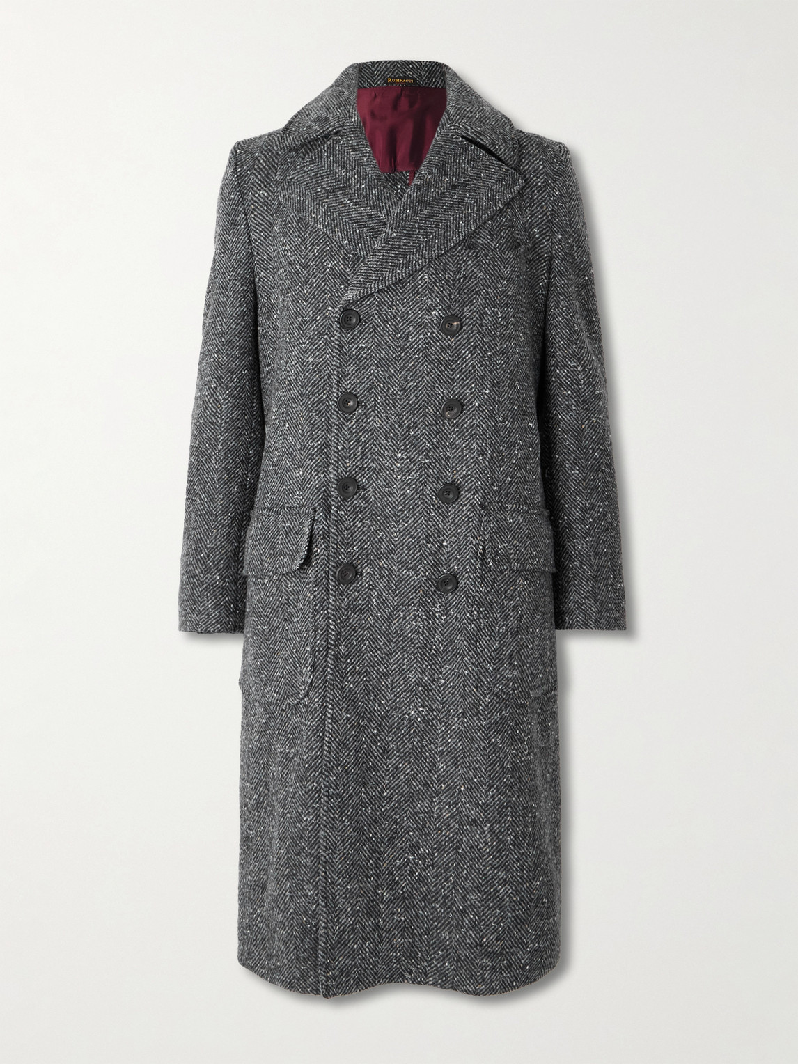 Rubinacci Double-Breasted Belted Virgin Wool and Cashmere-Blend Coat - Men