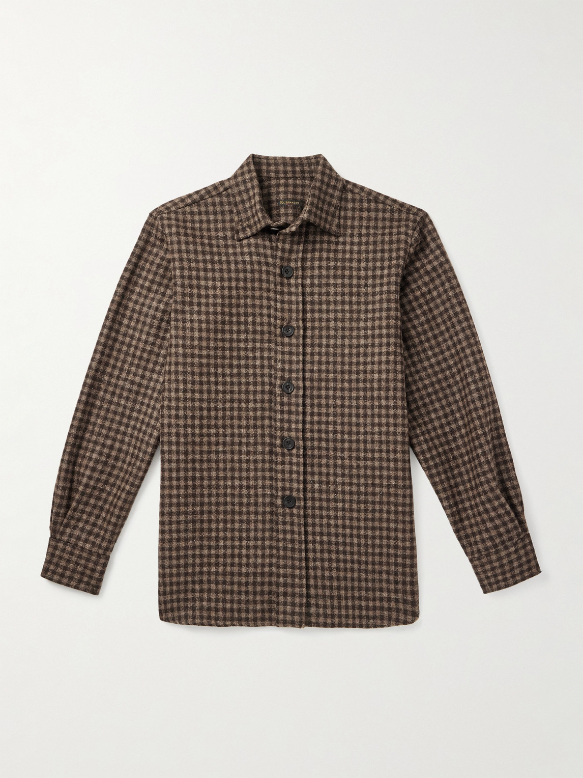 Rubinacci Checked Wool Shirt - Men