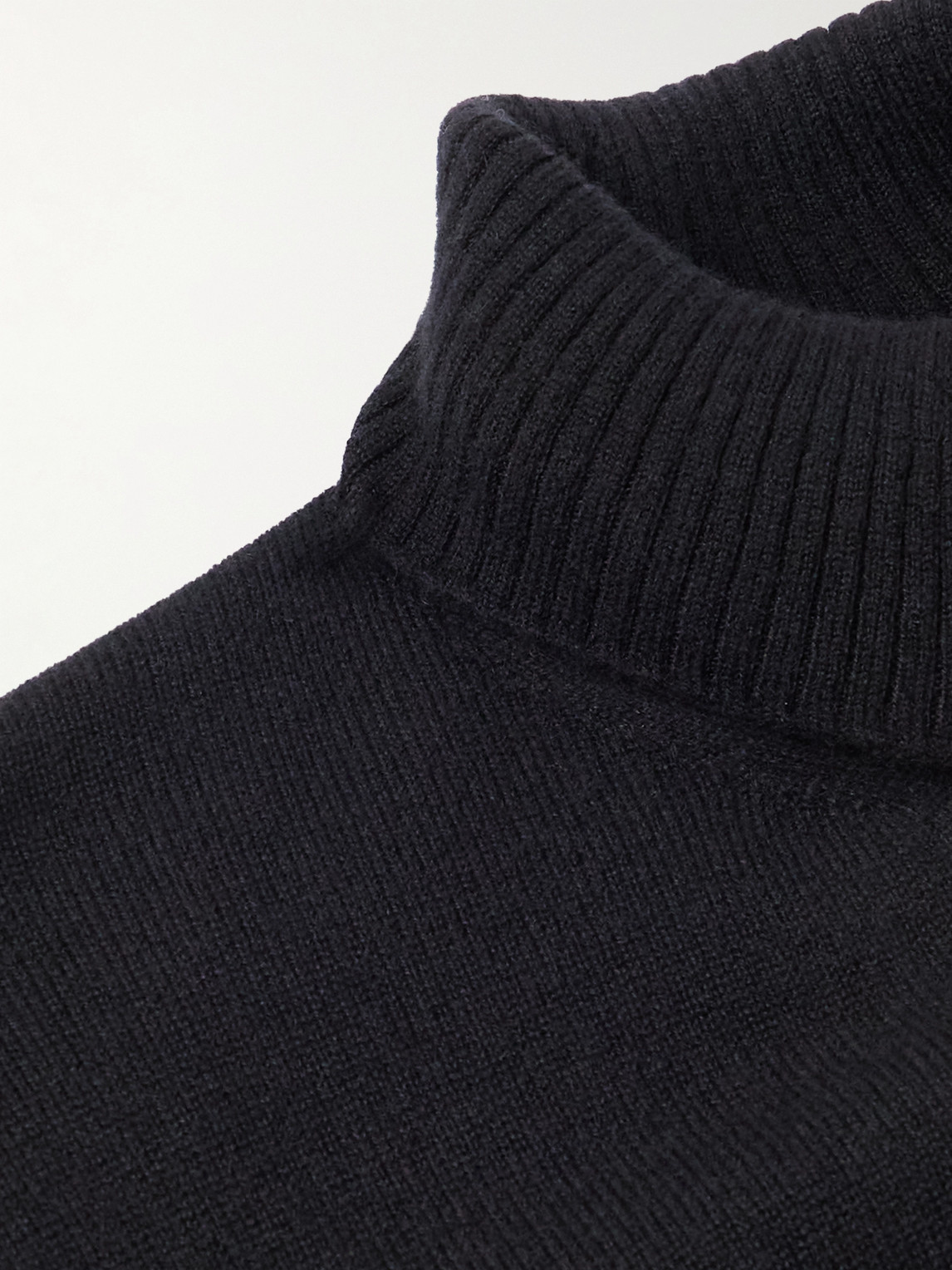 Rubinacci Cashmere Rollneck Sweater In Black