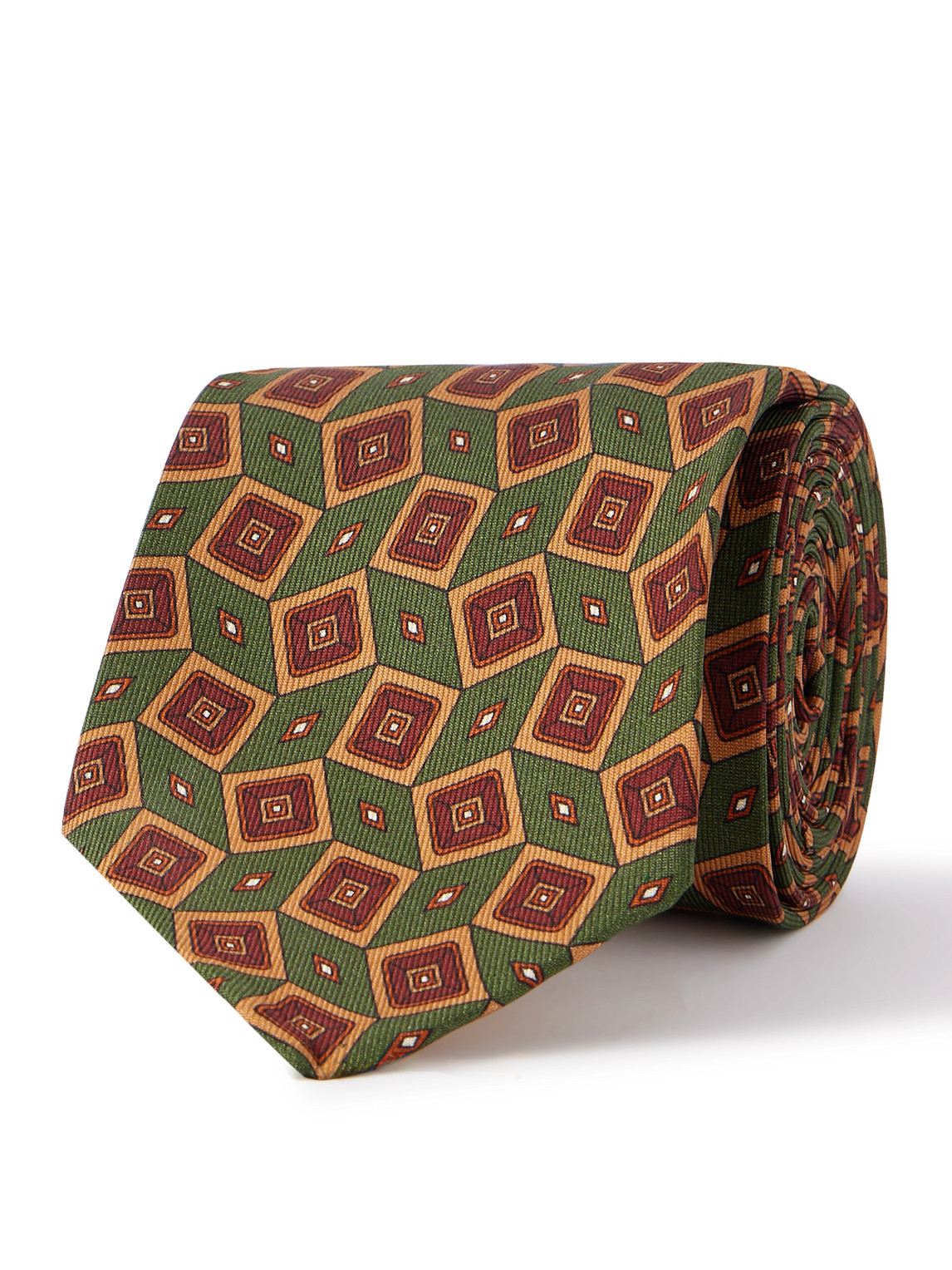 Rubinacci 9cm Printed Silk-twill Tie In Multi