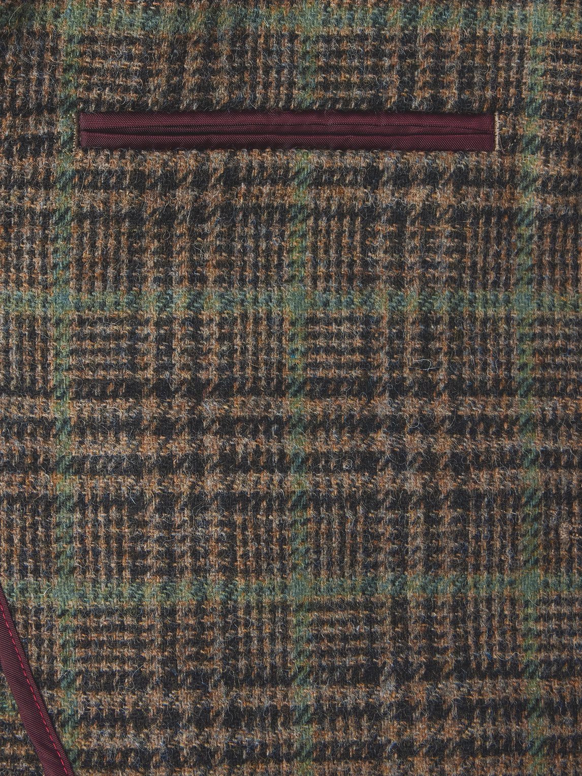 Rubinacci Prince Of Wales Checked Wool Blazer In Green
