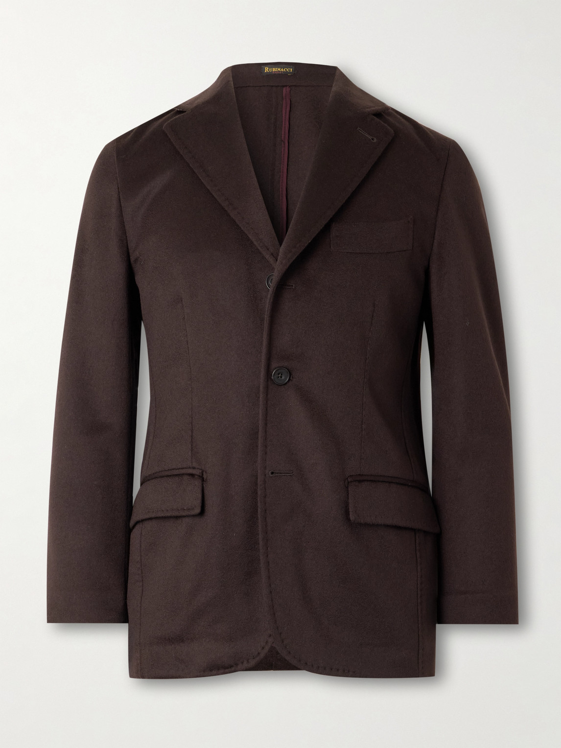 Rubinacci Unstructured Cashmere Blazer In Purple