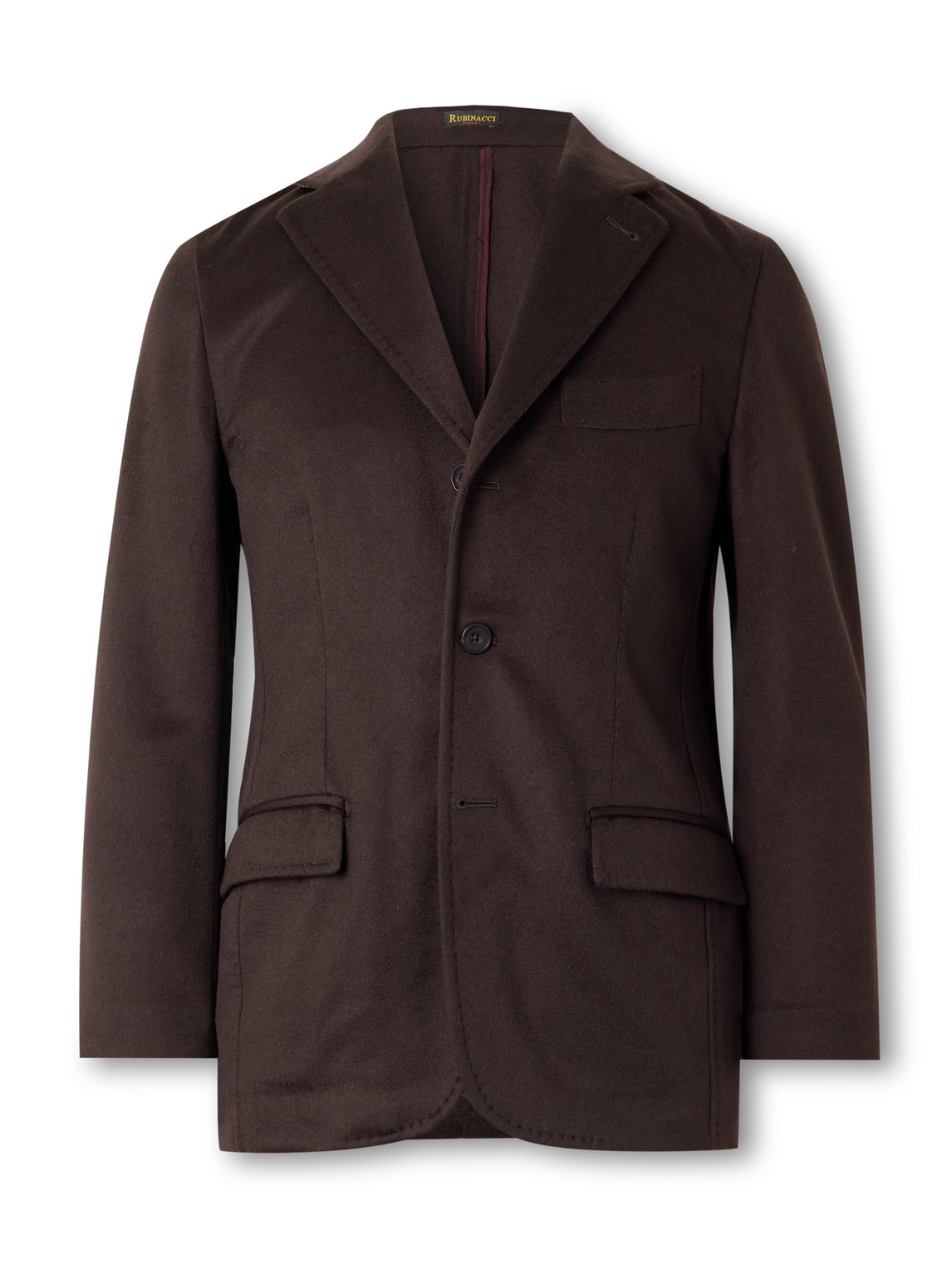 Rubinacci Unstructured Cashmere Blazer In Purple