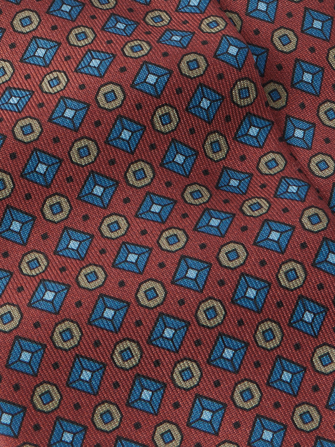 Rubinacci 8cm Printed Silk-twill Tie In Brown