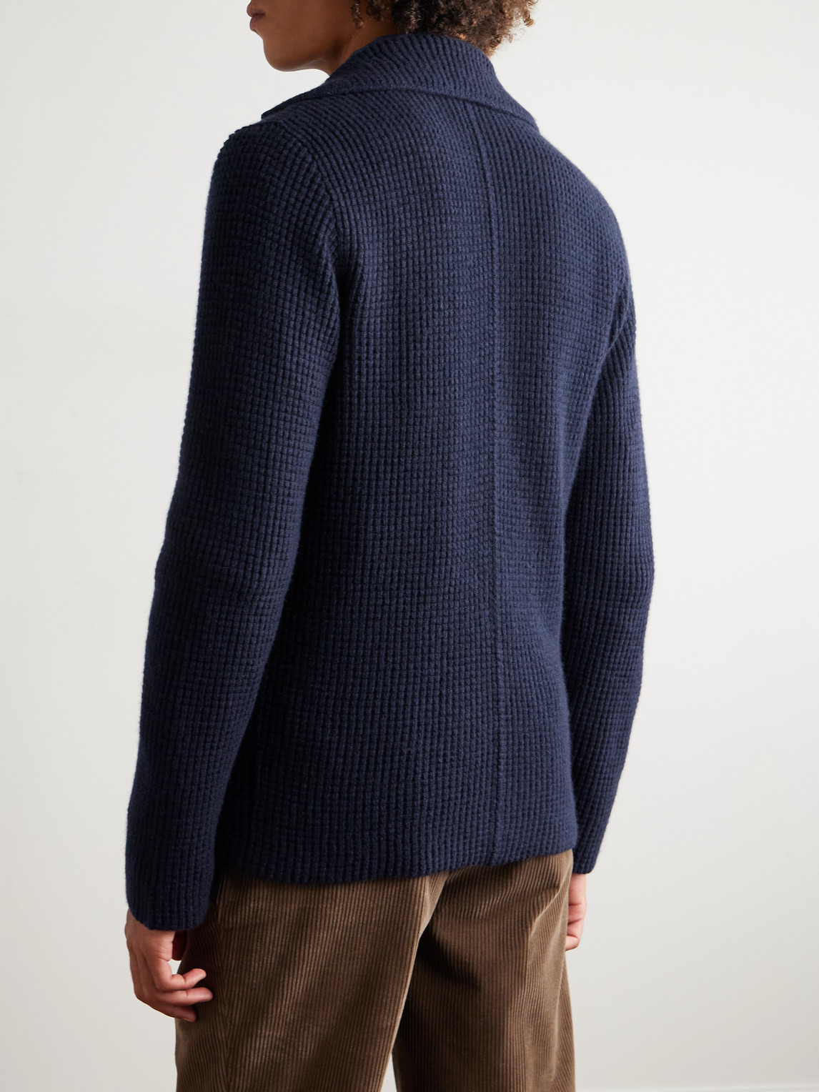 Rubinacci Cashmere Cardigan In Blue
