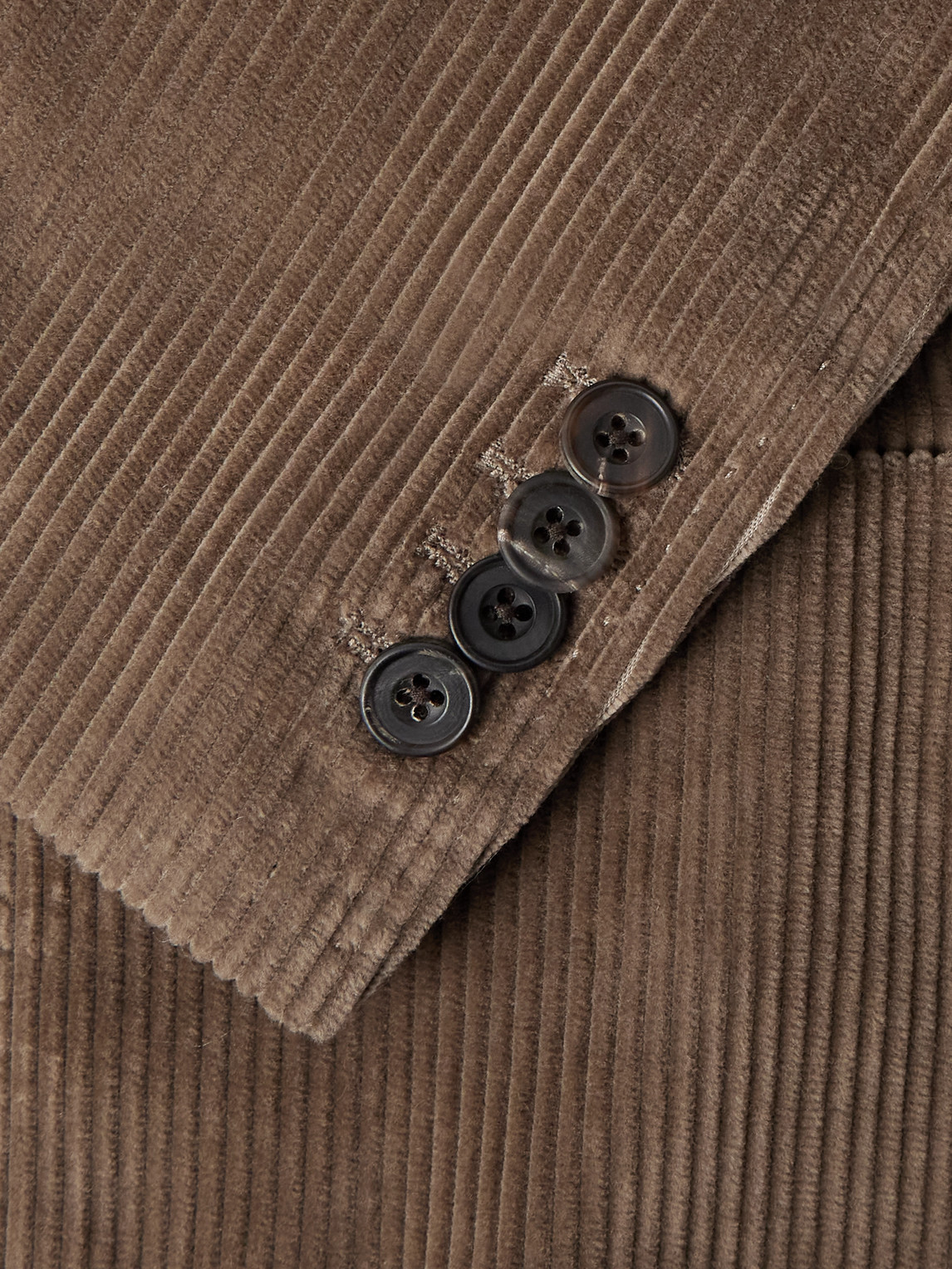Rubinacci Cotton-corduroy Blazer In Brown