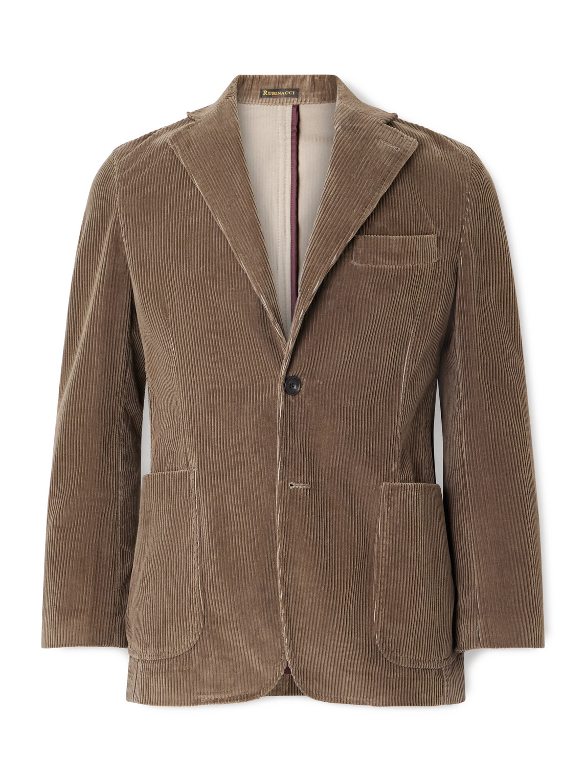 Rubinacci Cotton-corduroy Blazer In Brown
