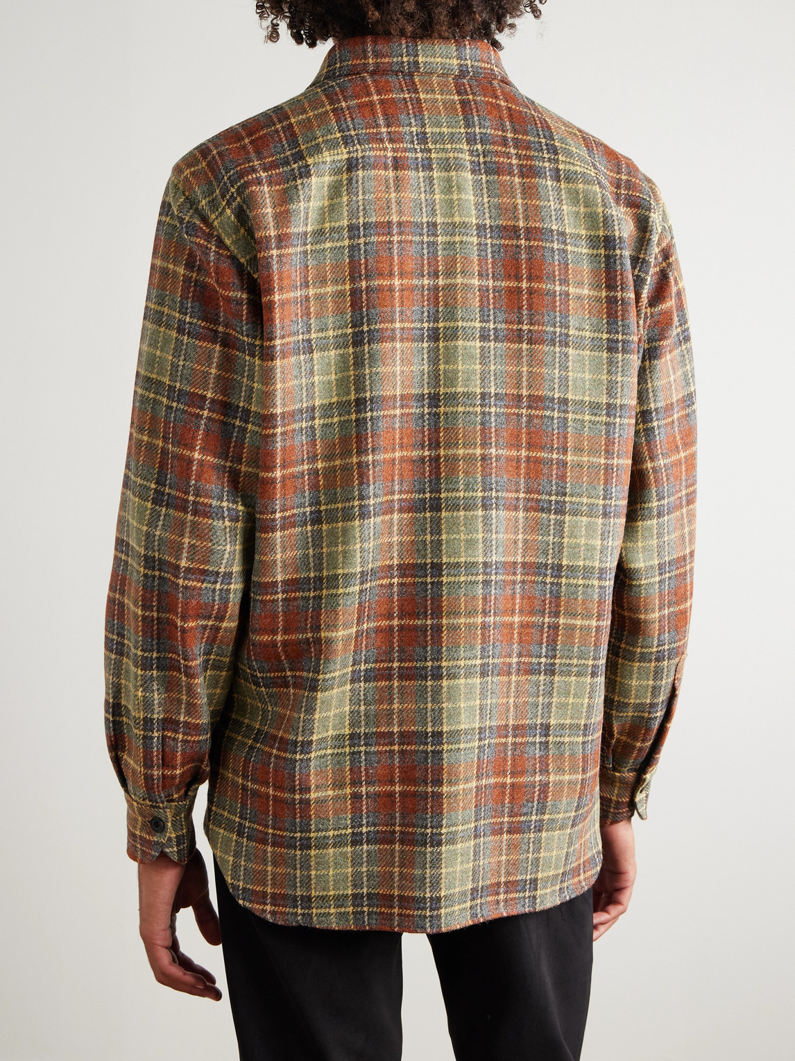 Rubinacci Checked Wool Shirt In Multi