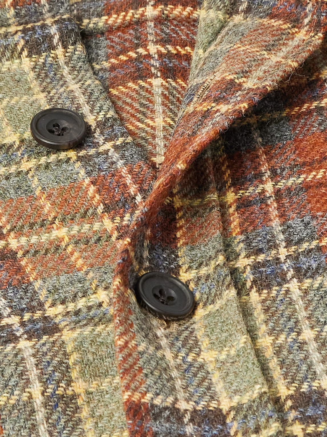 Rubinacci Checked Wool Shirt In Multi