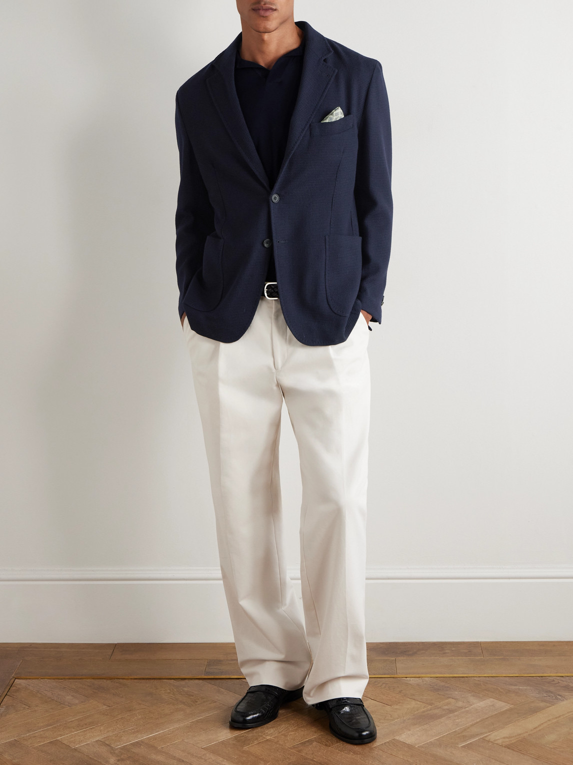 Rubinacci Wool Blazer In Blue