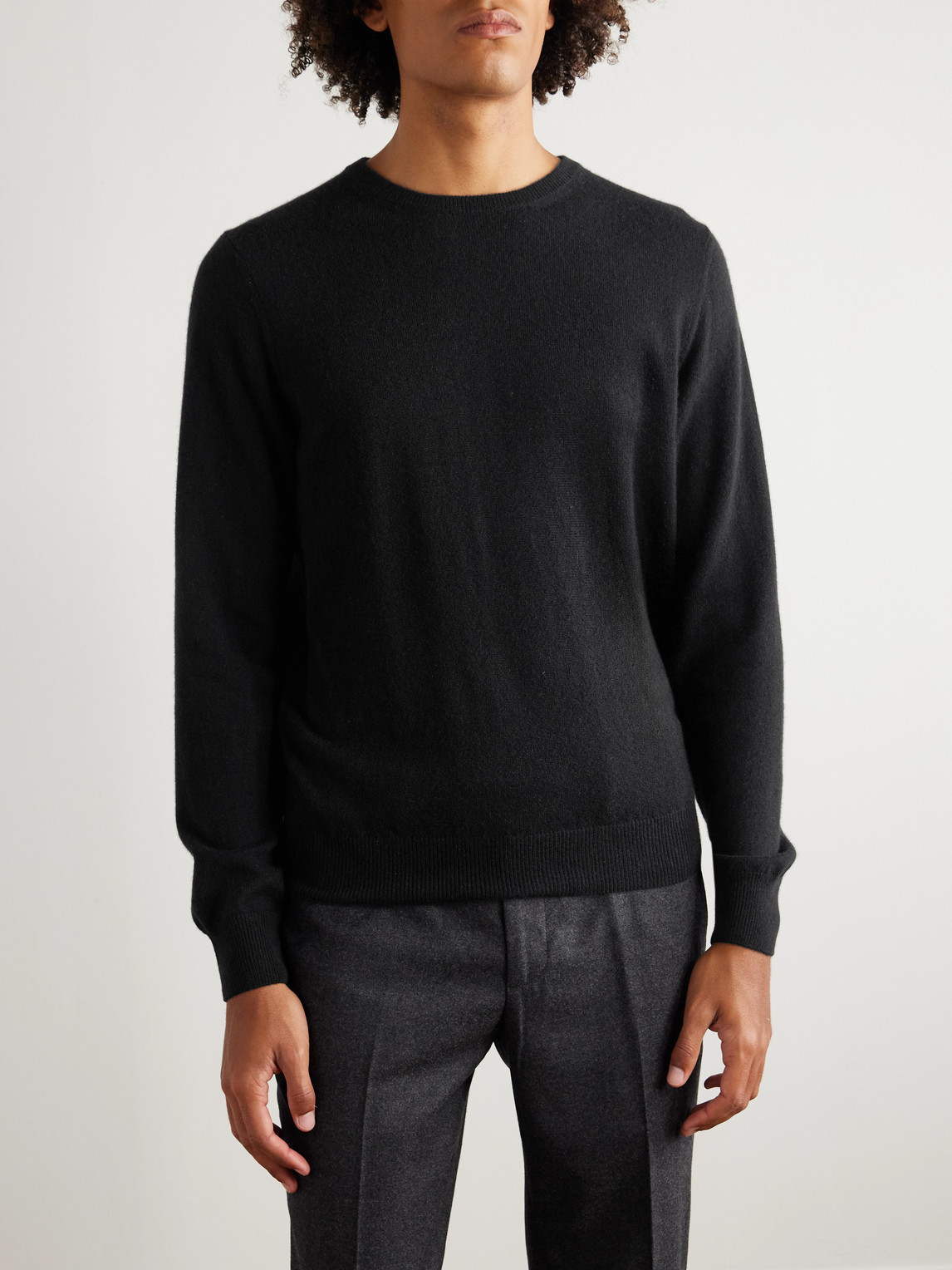 Rubinacci Cashmere Sweater In Black