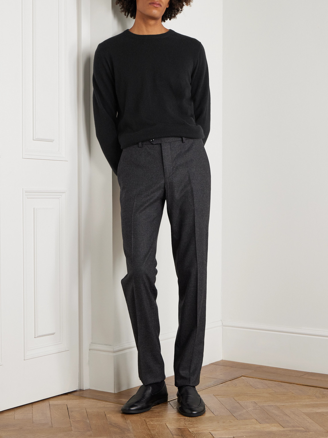 Rubinacci Cashmere Sweater In Black