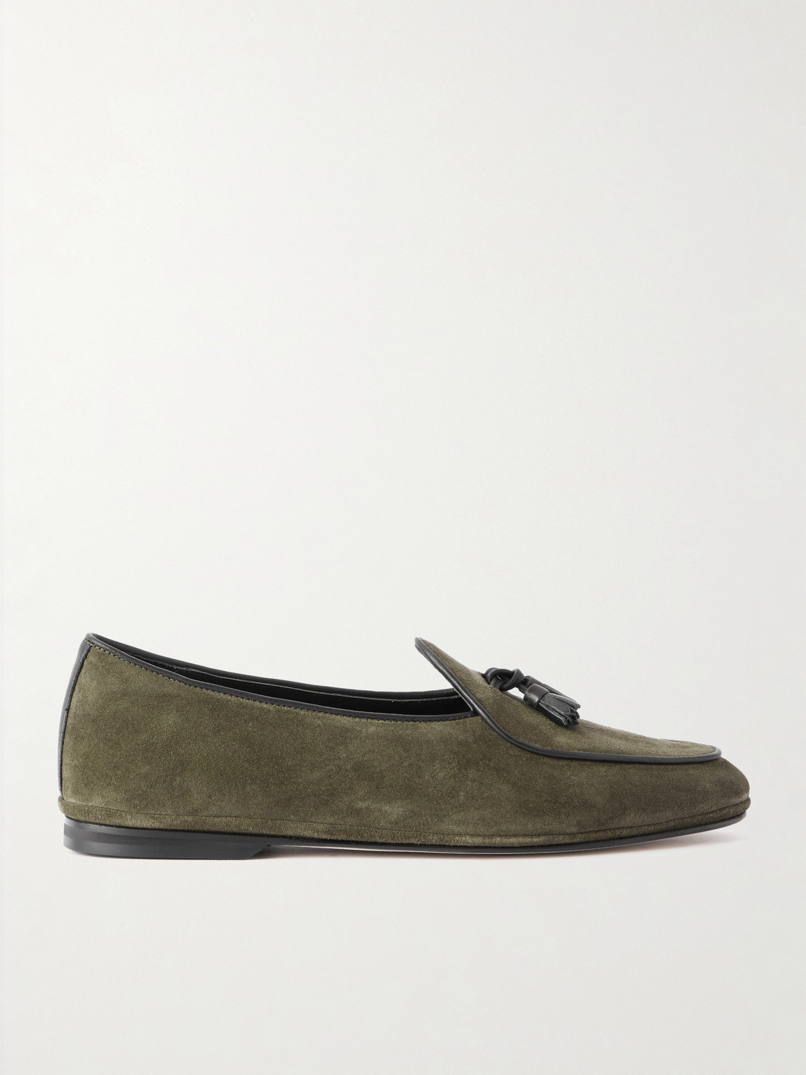 Rubinacci Marphy Tasseled Suede Loafers - Men