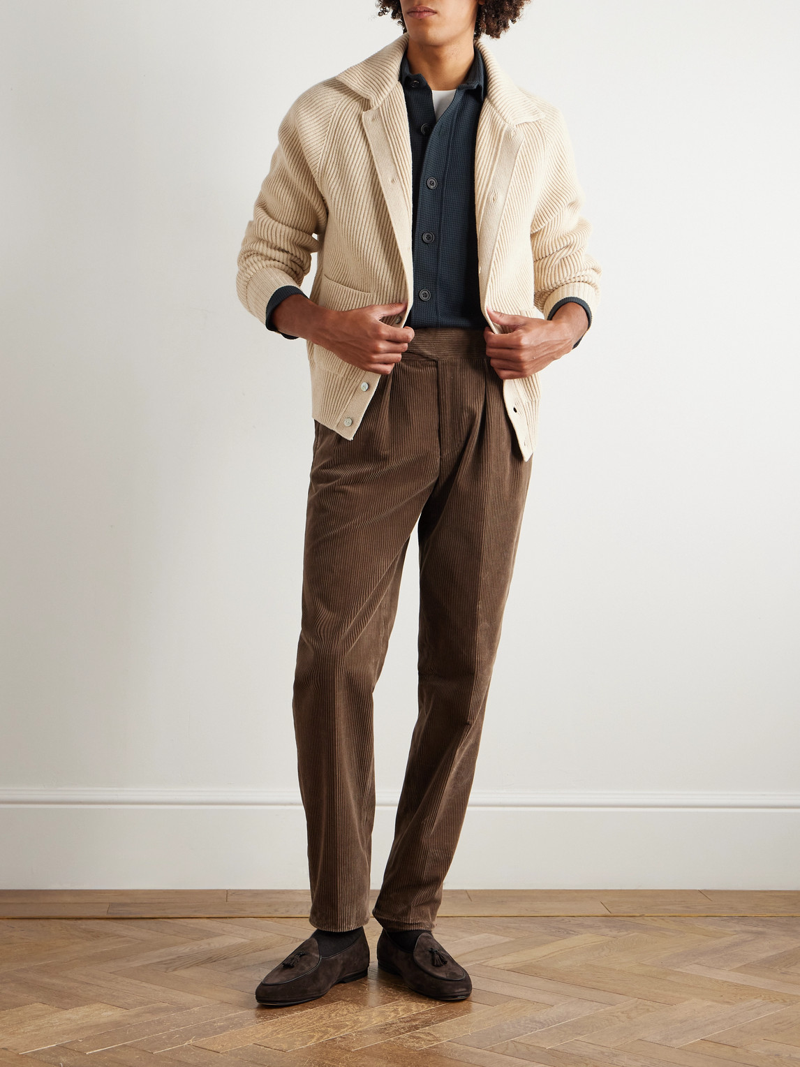 Rubinacci Blanket Wool Shirt In Blue
