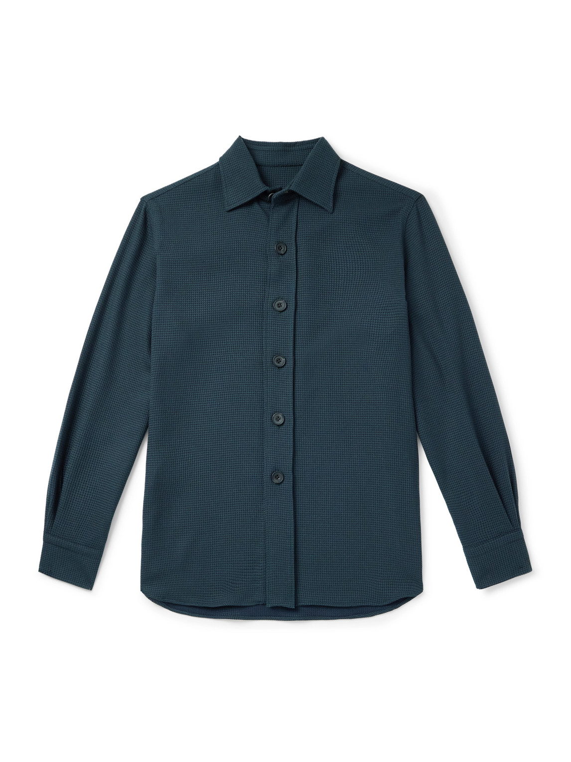 Rubinacci Blanket Wool Shirt In Blue