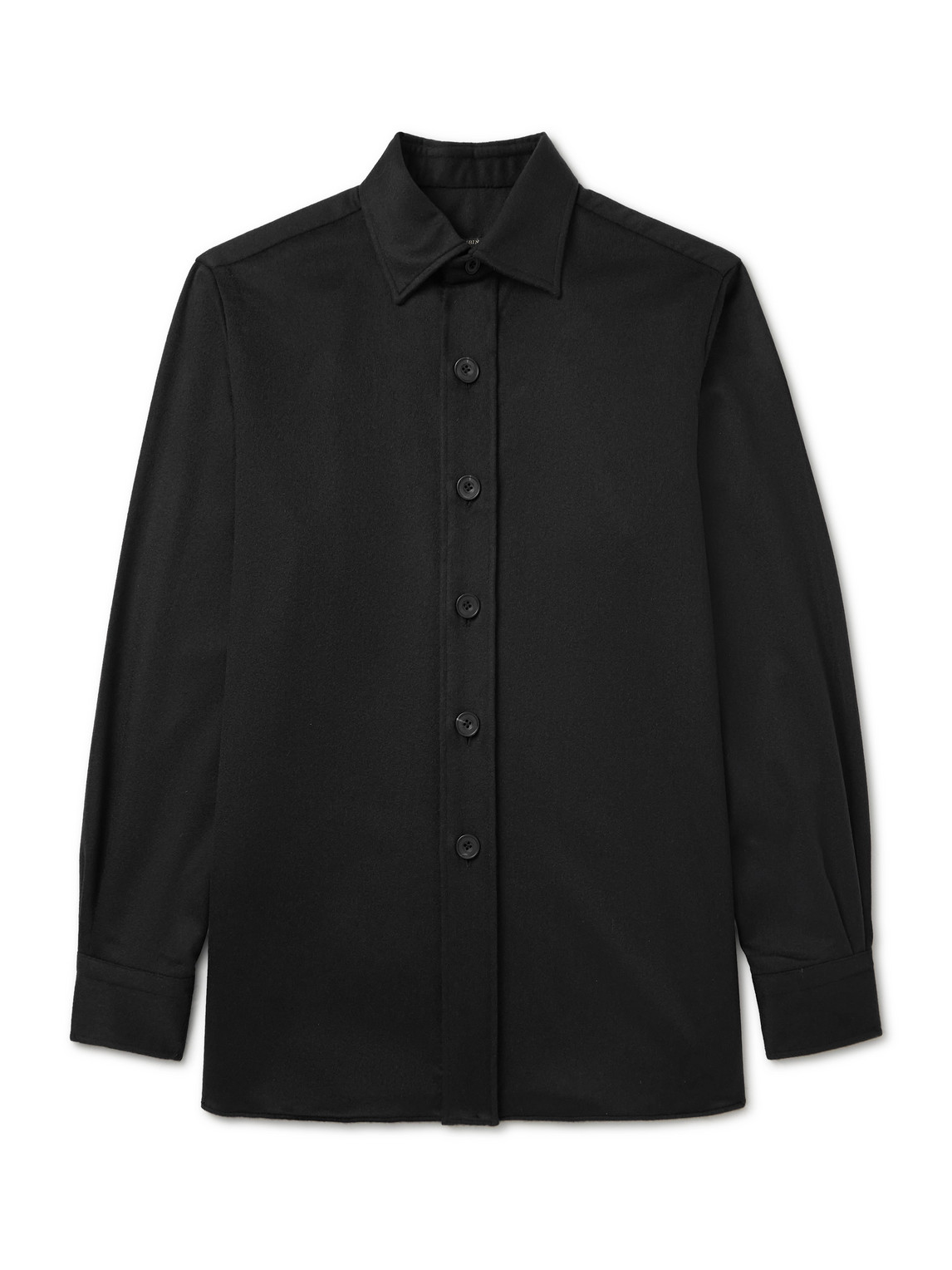 Rubinacci Cashmere Shirt In Black