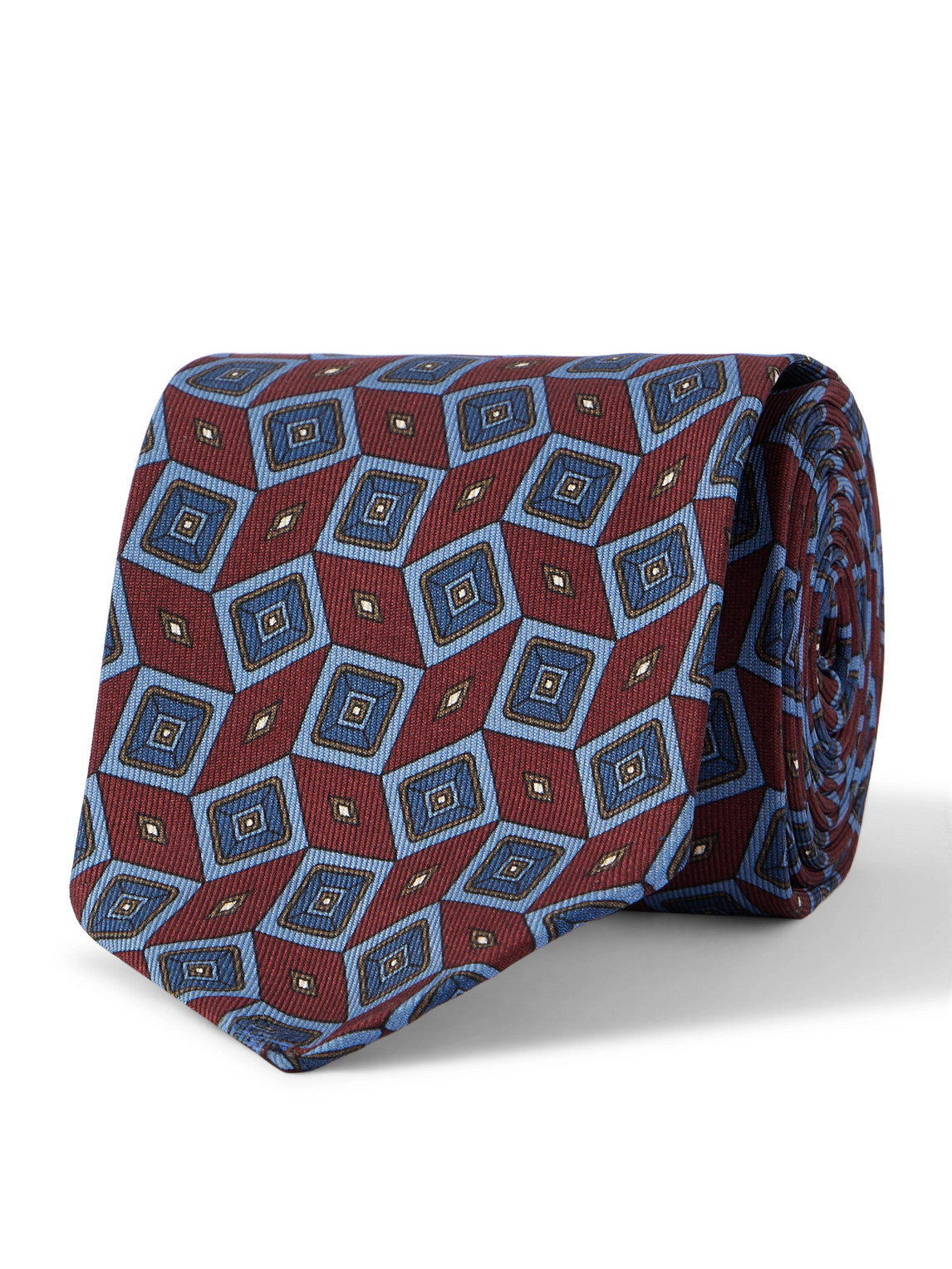 Rubinacci 9cm Printed Silk-twill Tie In Multi