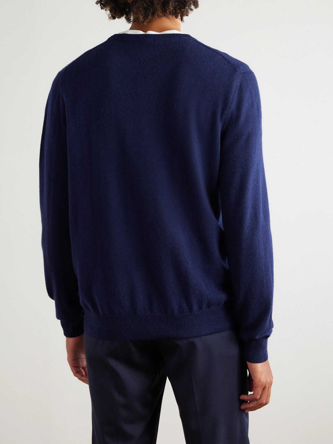 Rubinacci Cashmere Sweater In Blue