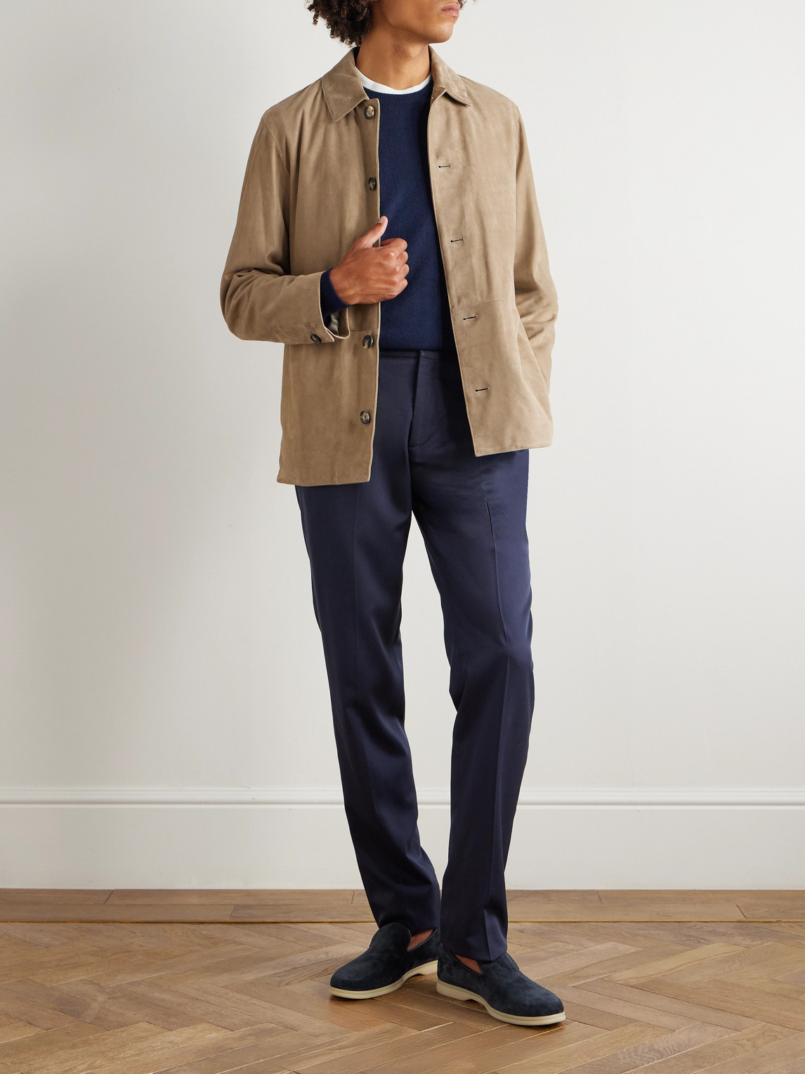 Rubinacci Cashmere Sweater In Blue